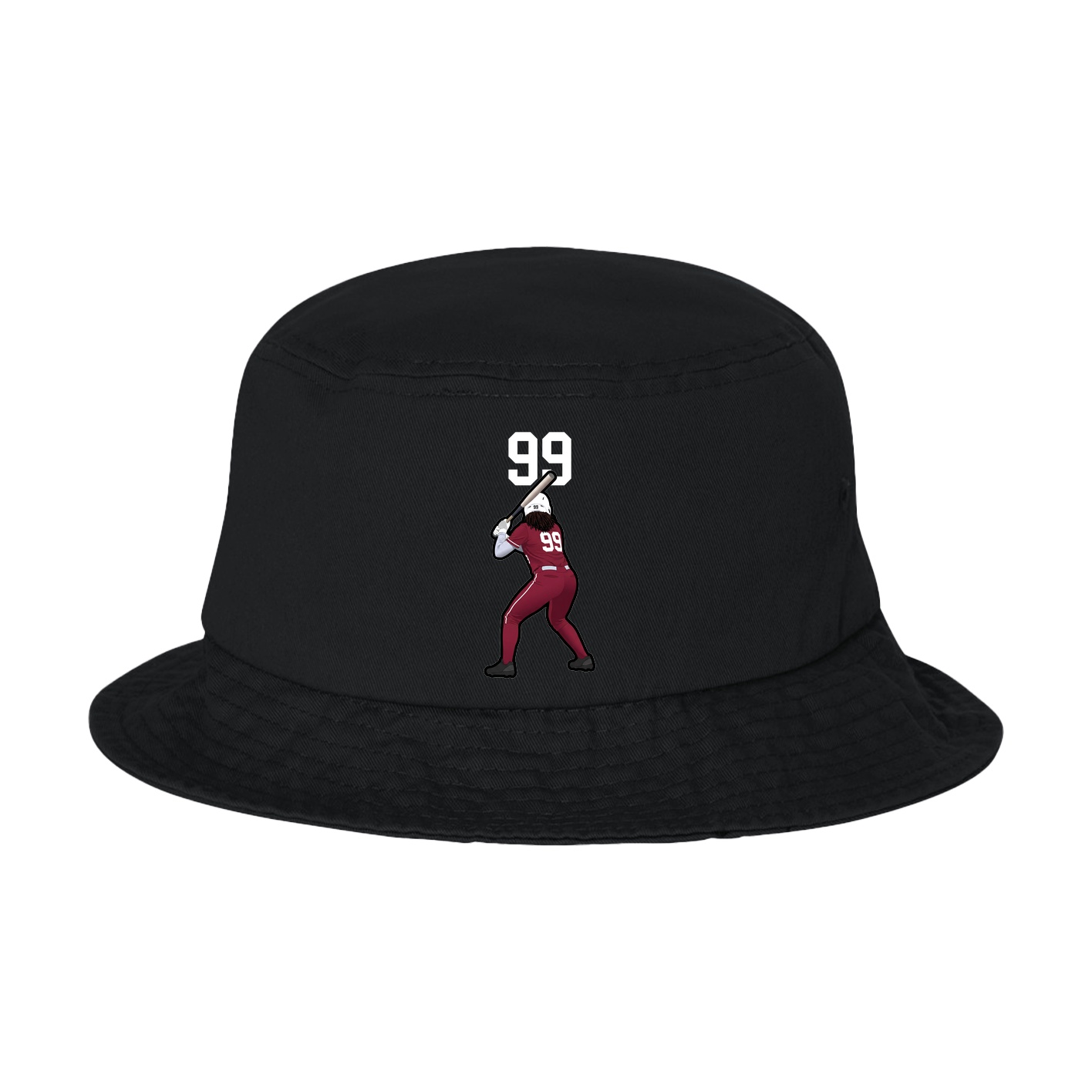 Bucket Cap — Number Top in Black