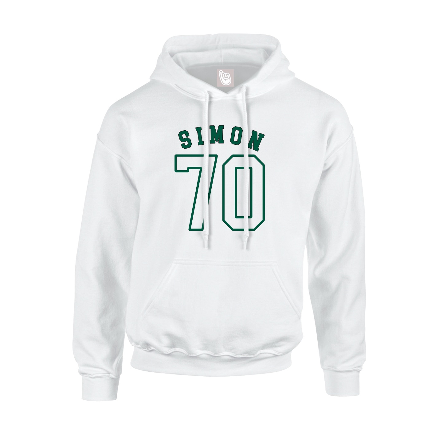 Youth Hoodie — Shirsey Arch in White