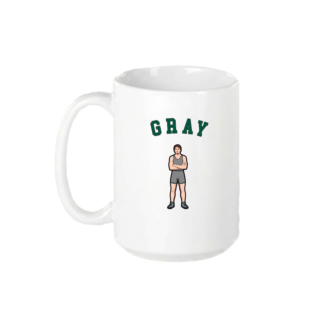 15oz Coffee Mug — Shirsey Arch in White