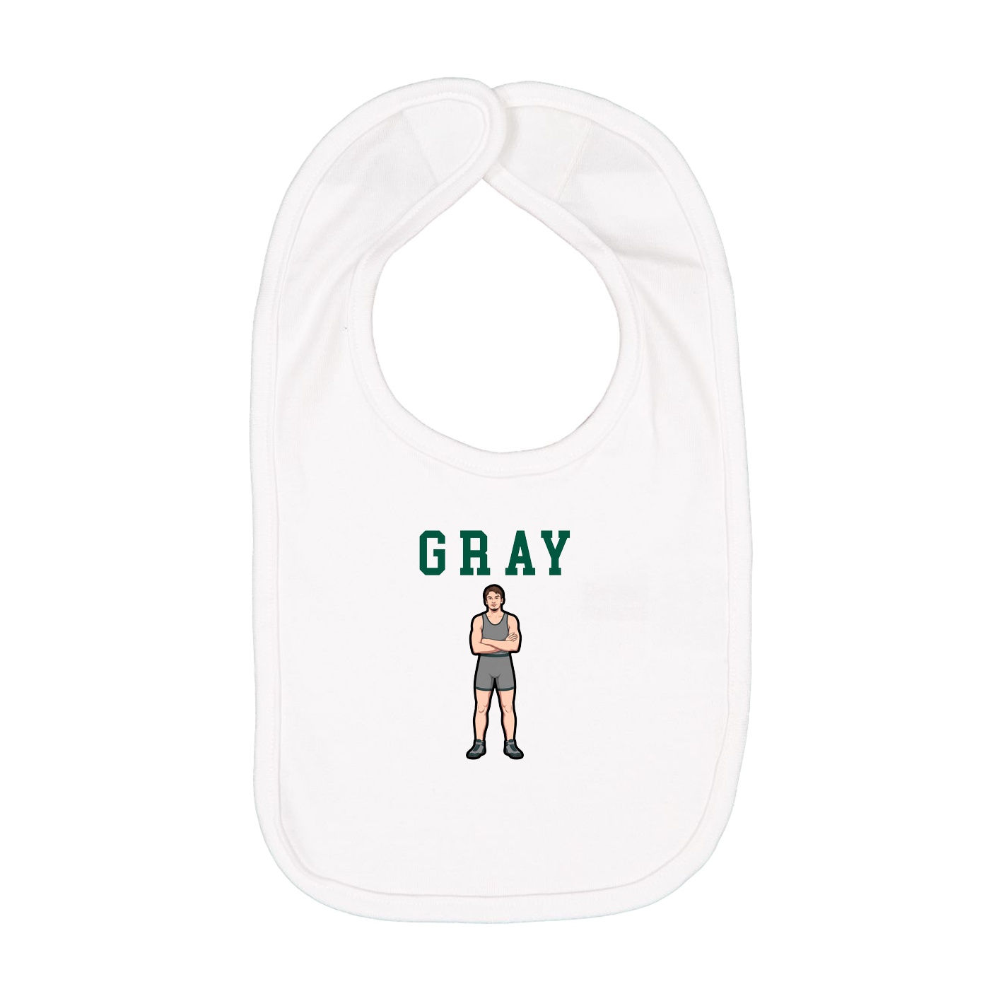 Infant Bib — Shirsey in White