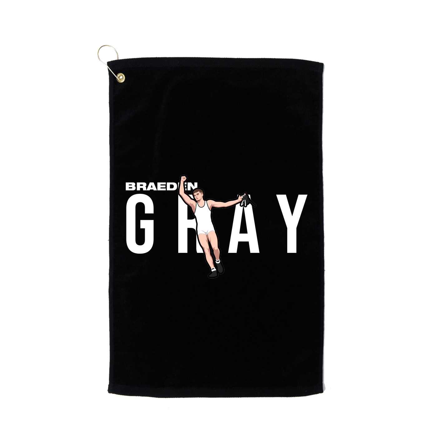 Golf Towel — Player Name in Black