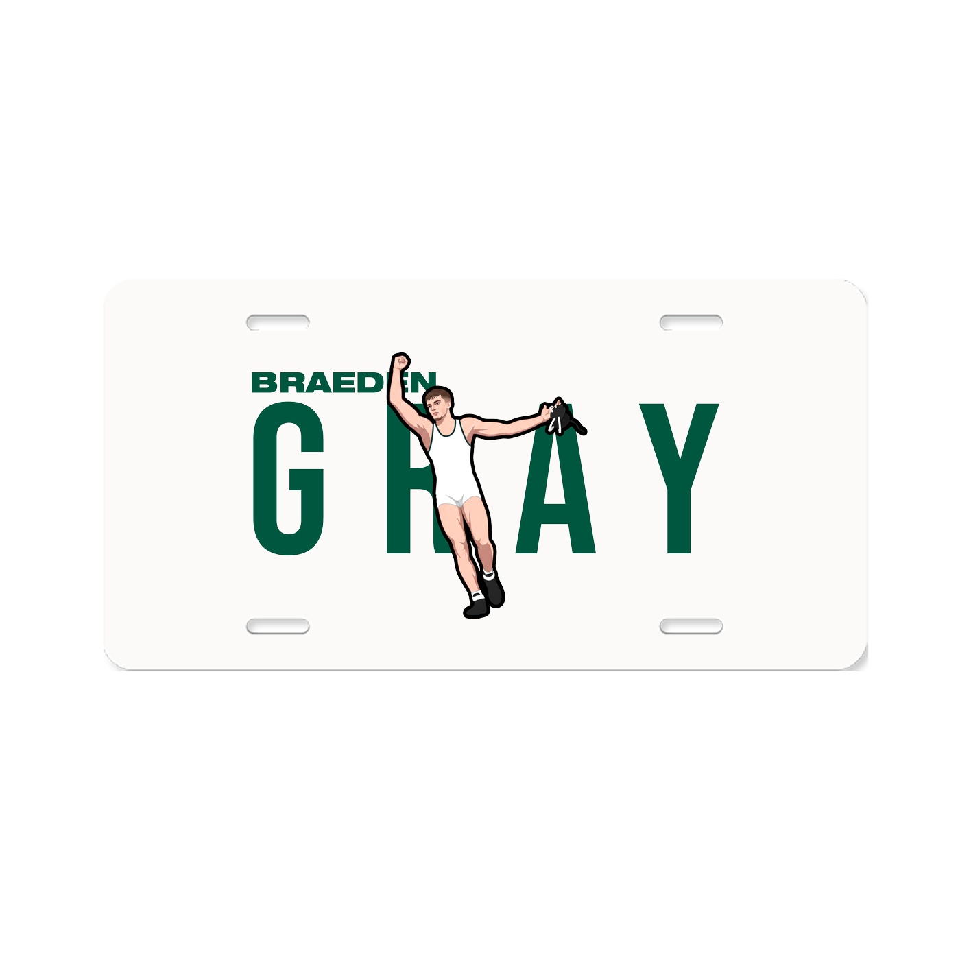 License Plate — Player Name in Classic