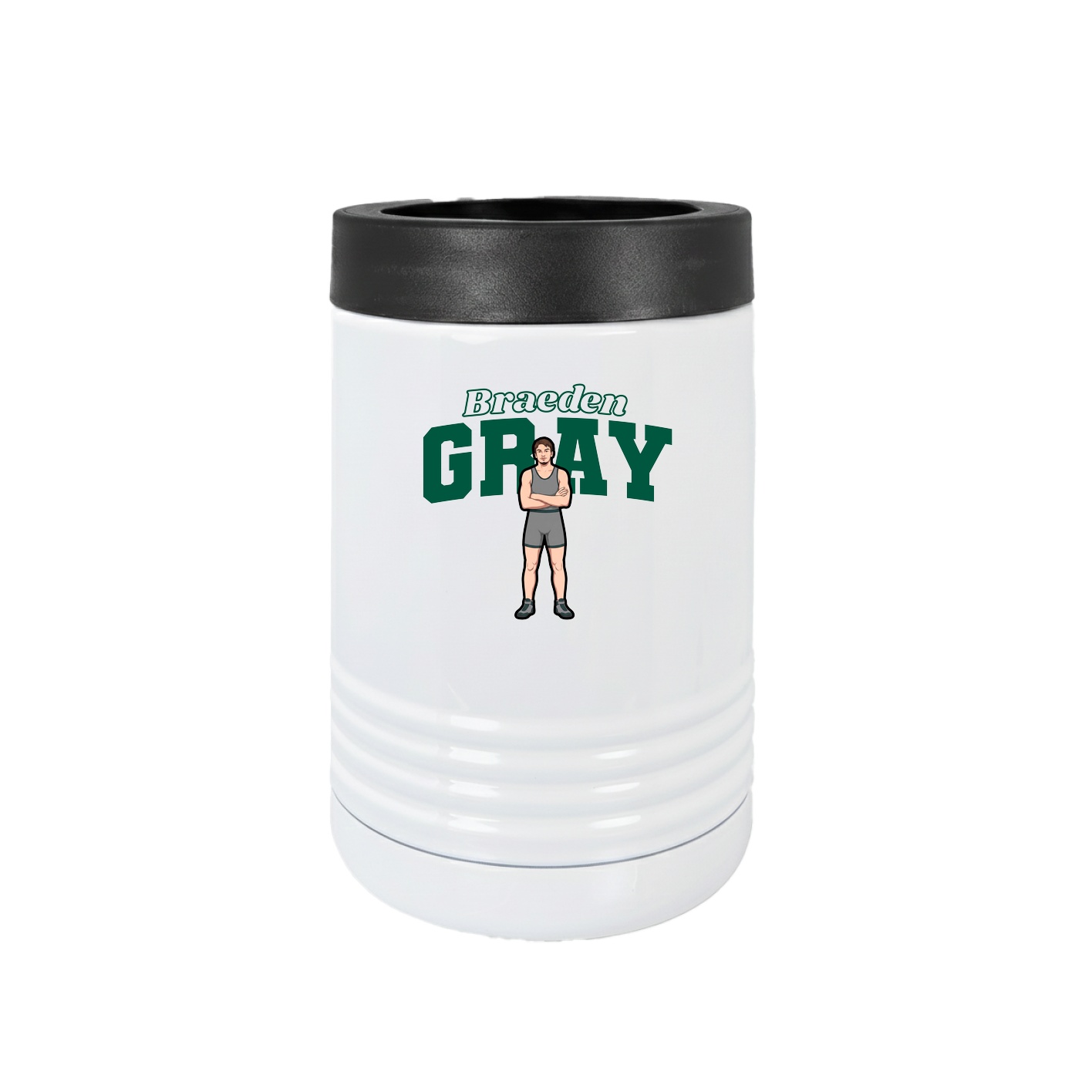 Beverage Holder — Name Arch in White