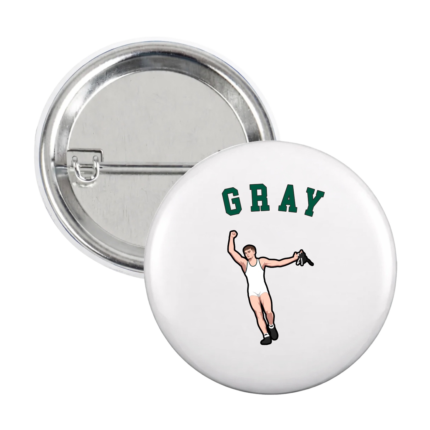 Game Day Button — Shirsey Arch in White