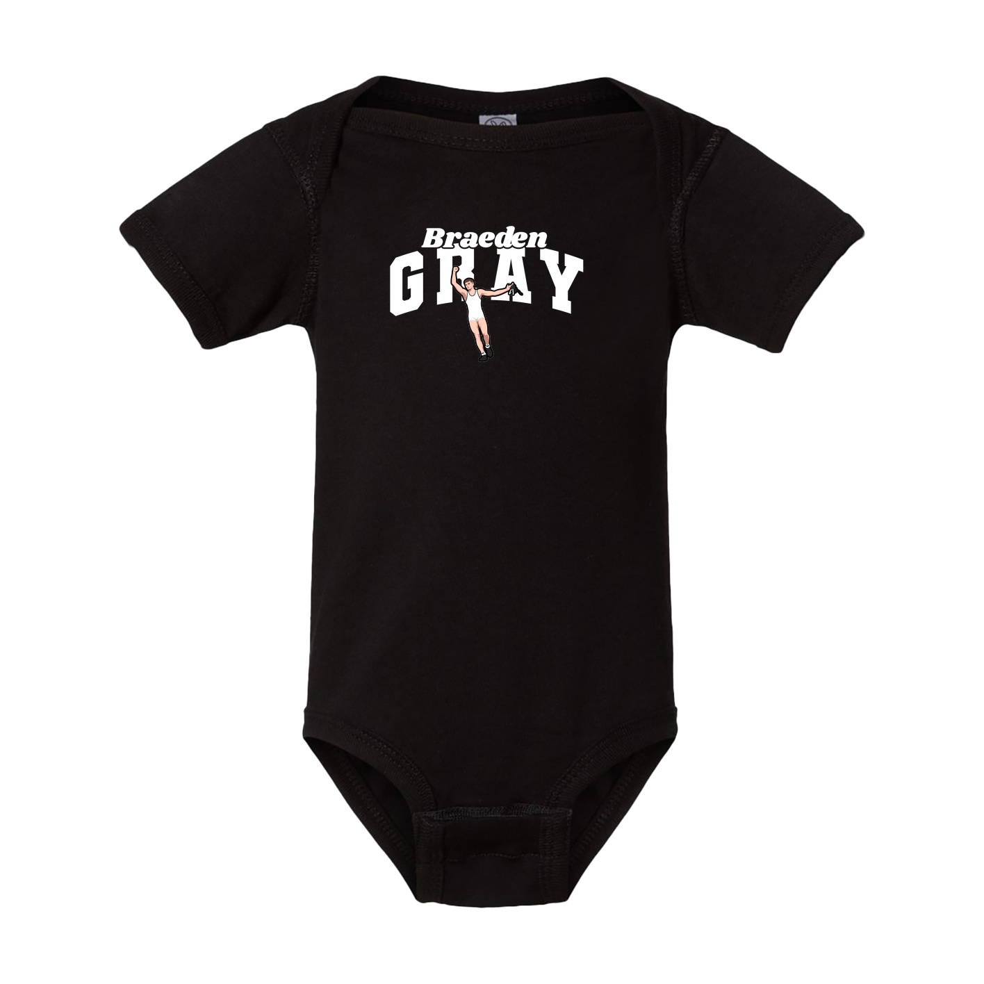 Baby Onesie — Signature Arch in Black