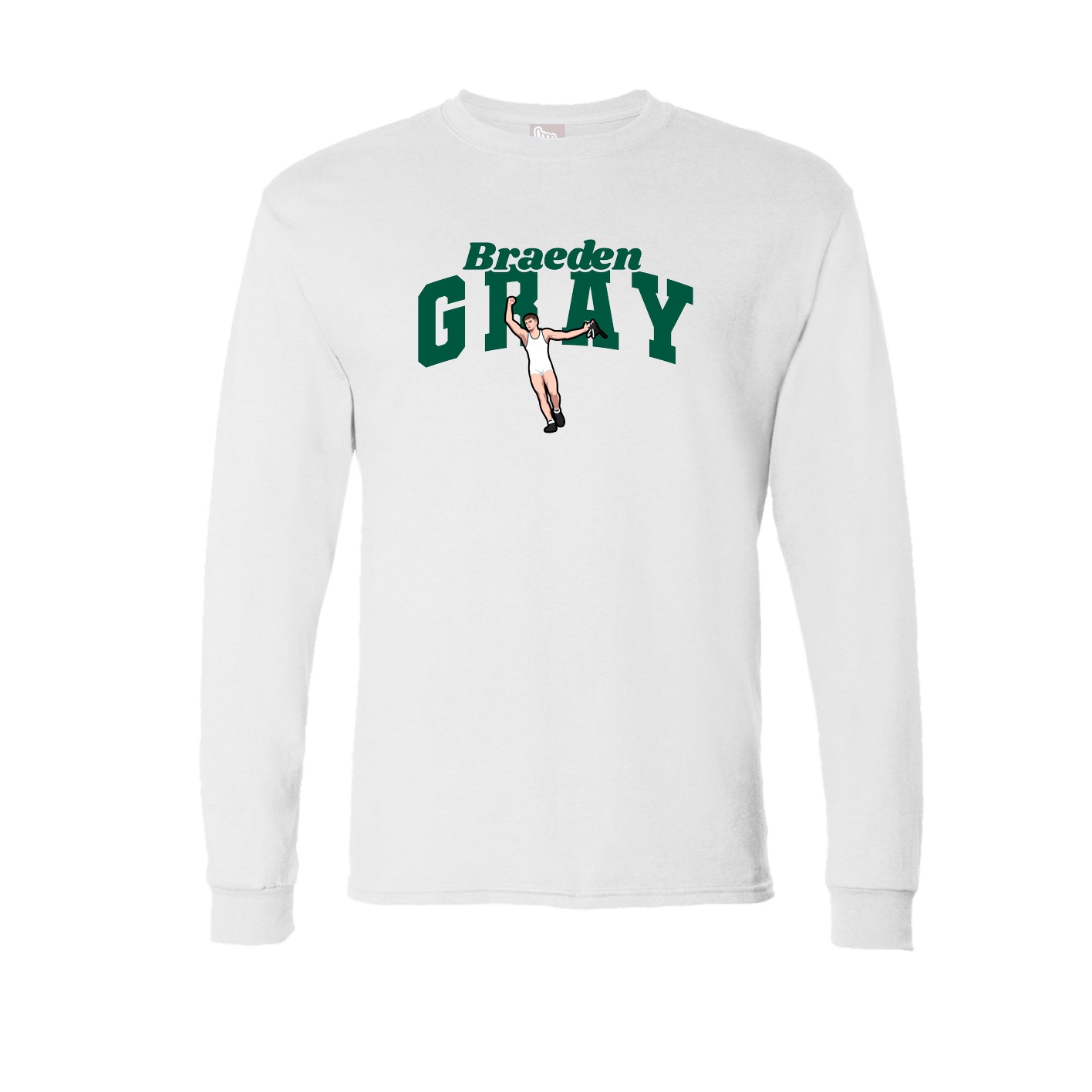 Long Sleeve Tee — Signature Arch in White