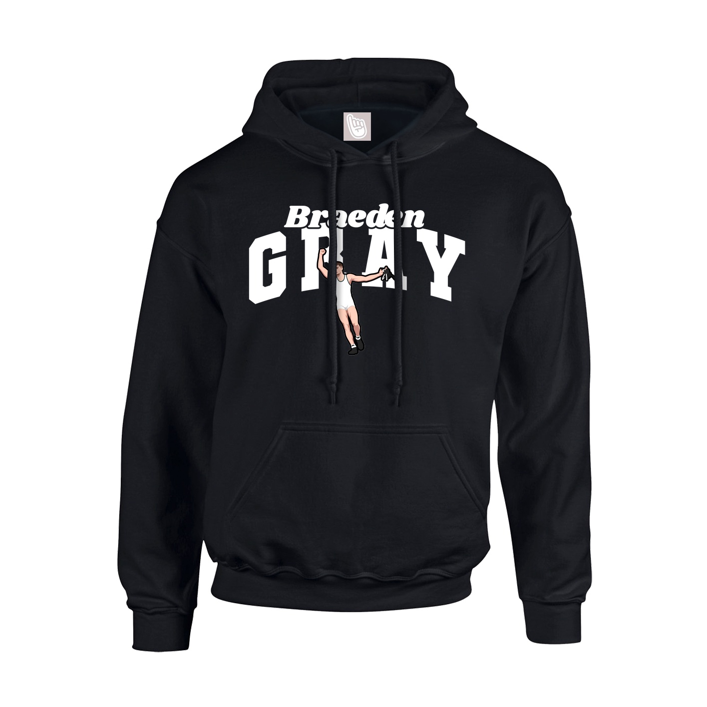 Hoodie — Signature Arch in Black