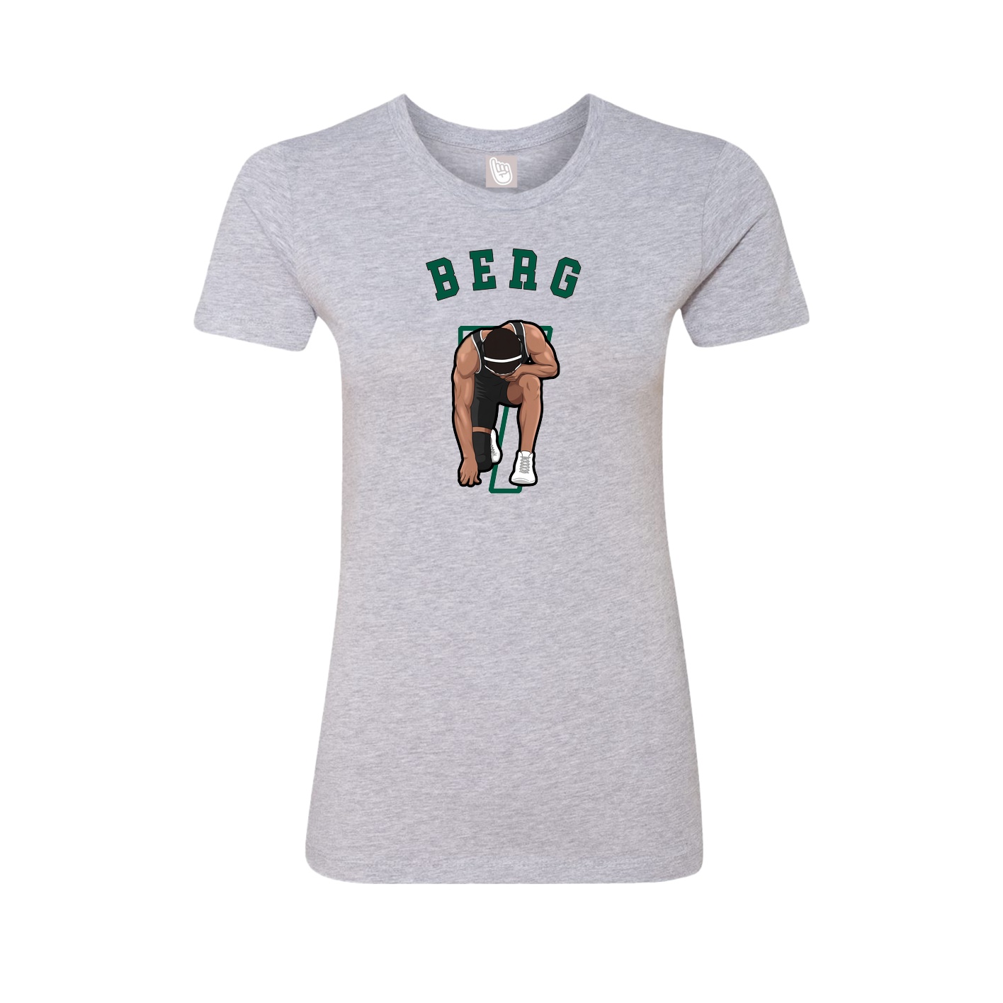 Fitted Women's Tee — Shirsey Arch in Grey