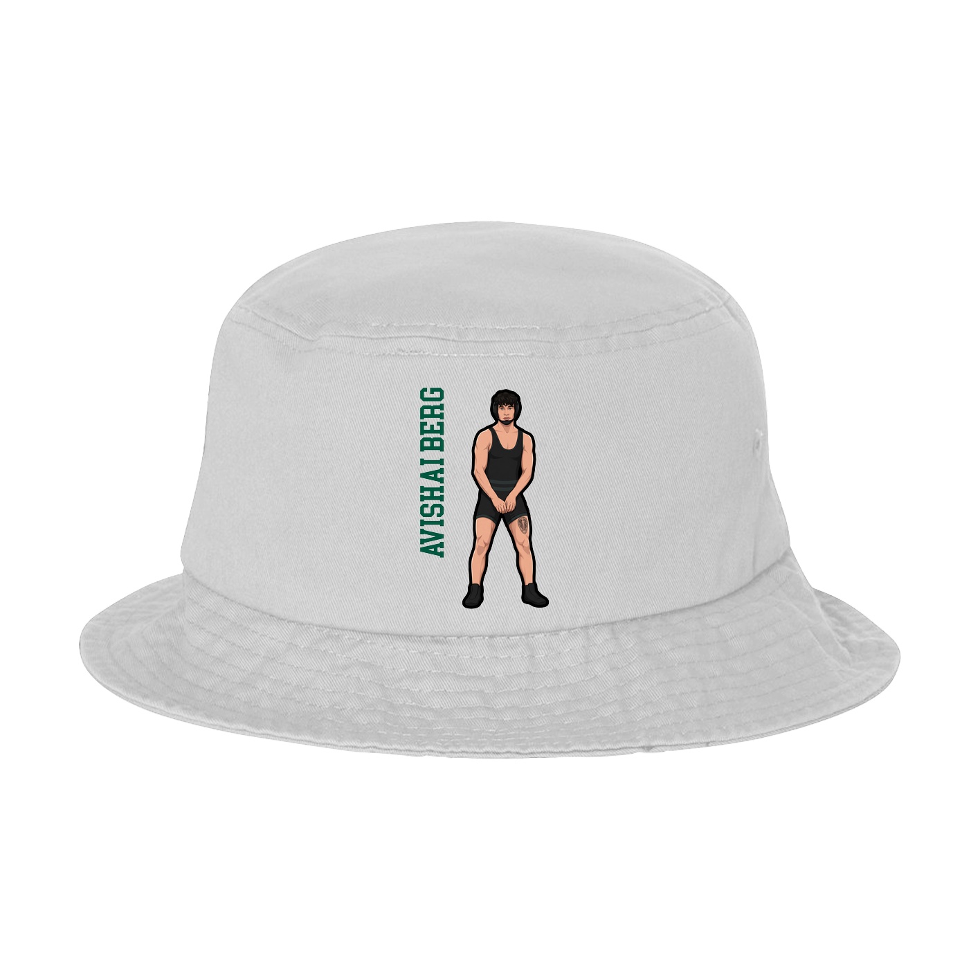 Bucket Cap — Name Vertical in White