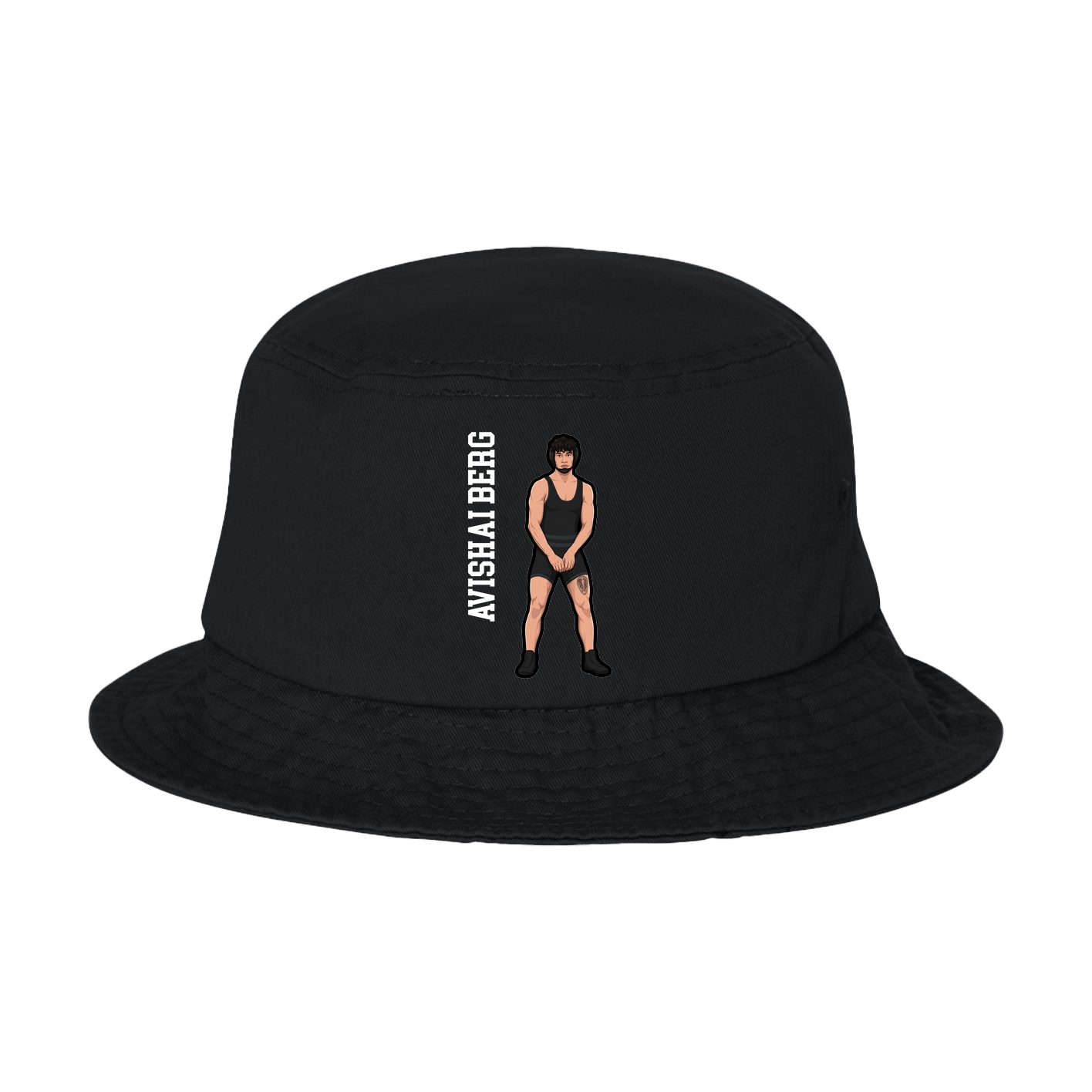 Bucket Cap — Name Vertical in Black