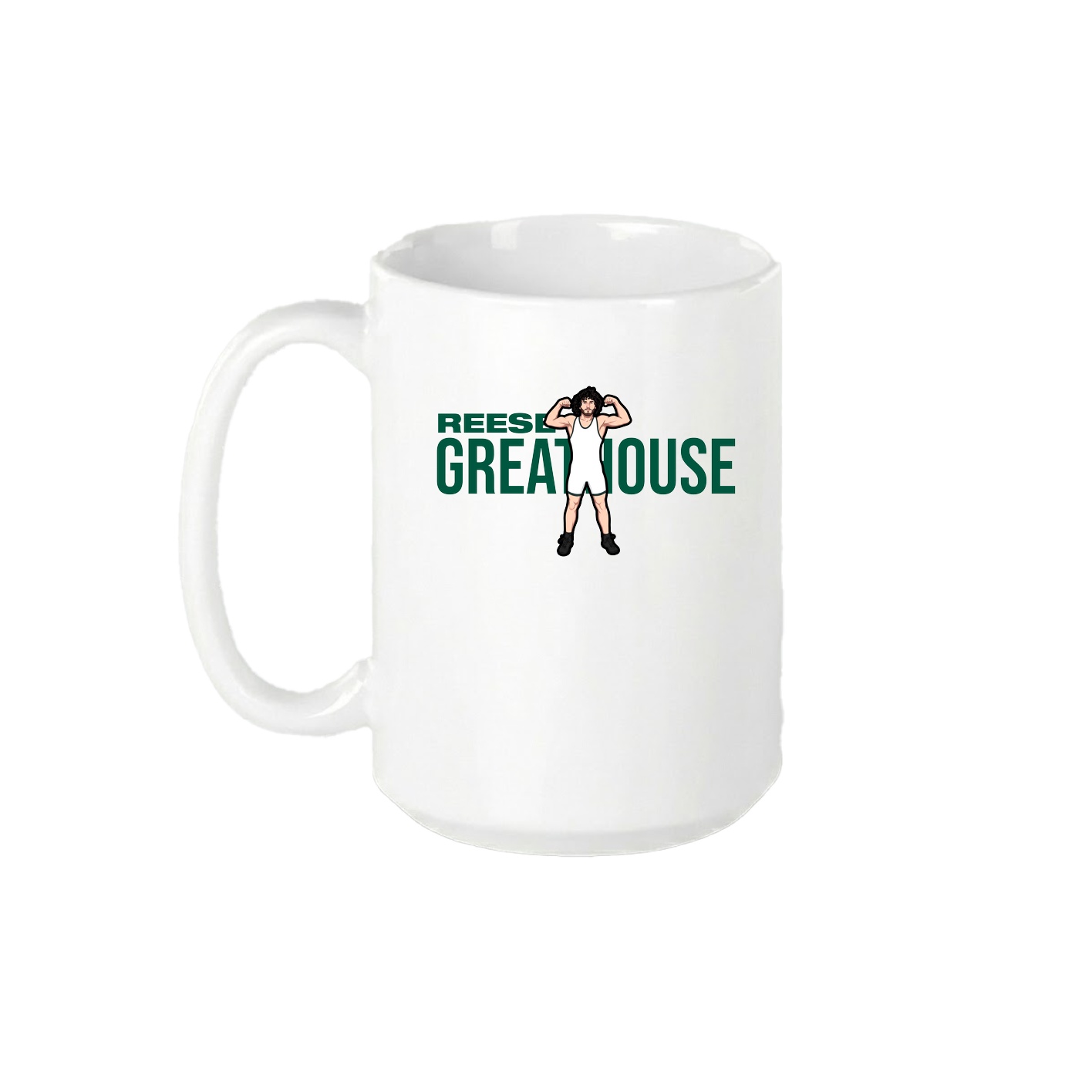 15oz Coffee Mug — Player Name in White