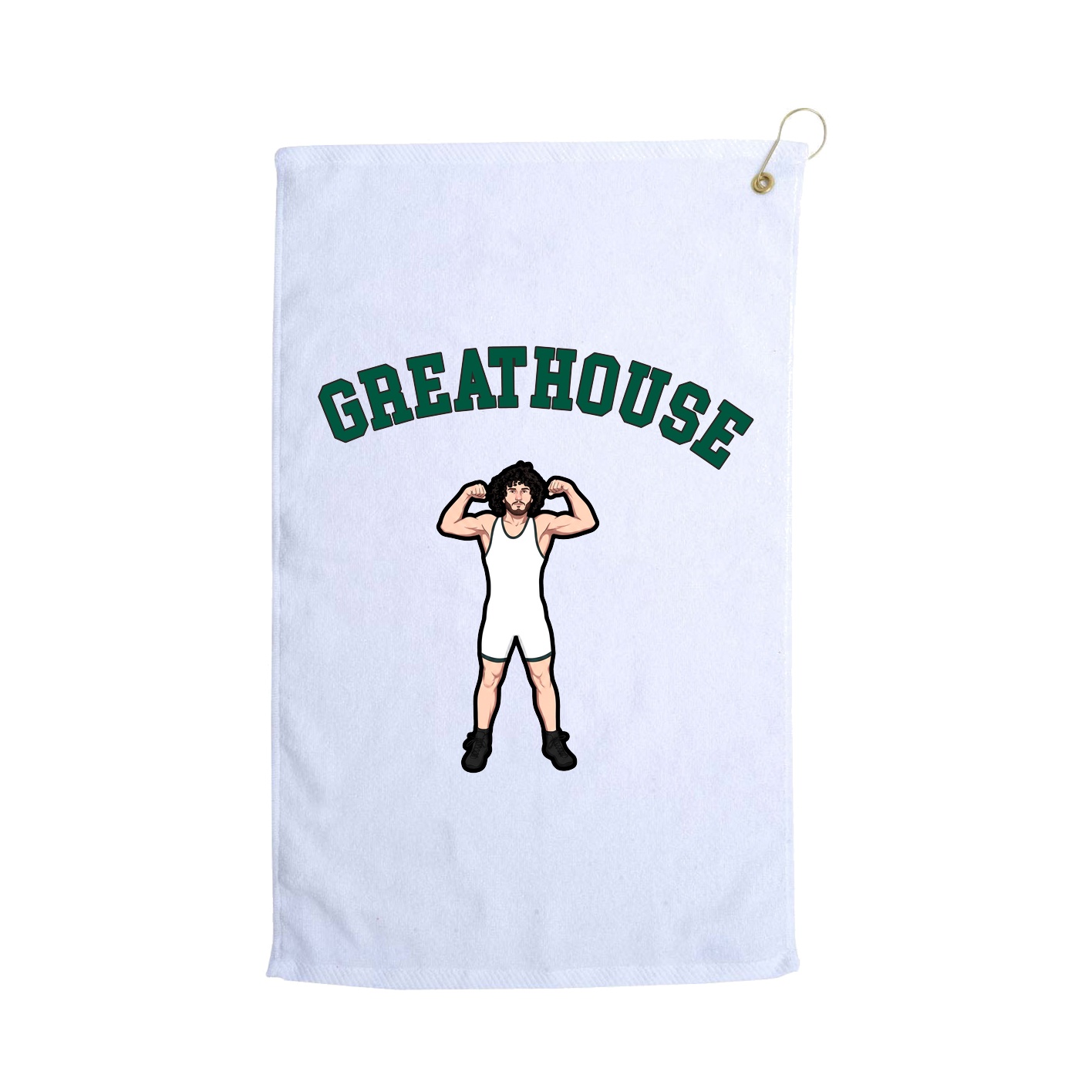 Golf Towel — Shirsey Arch in White