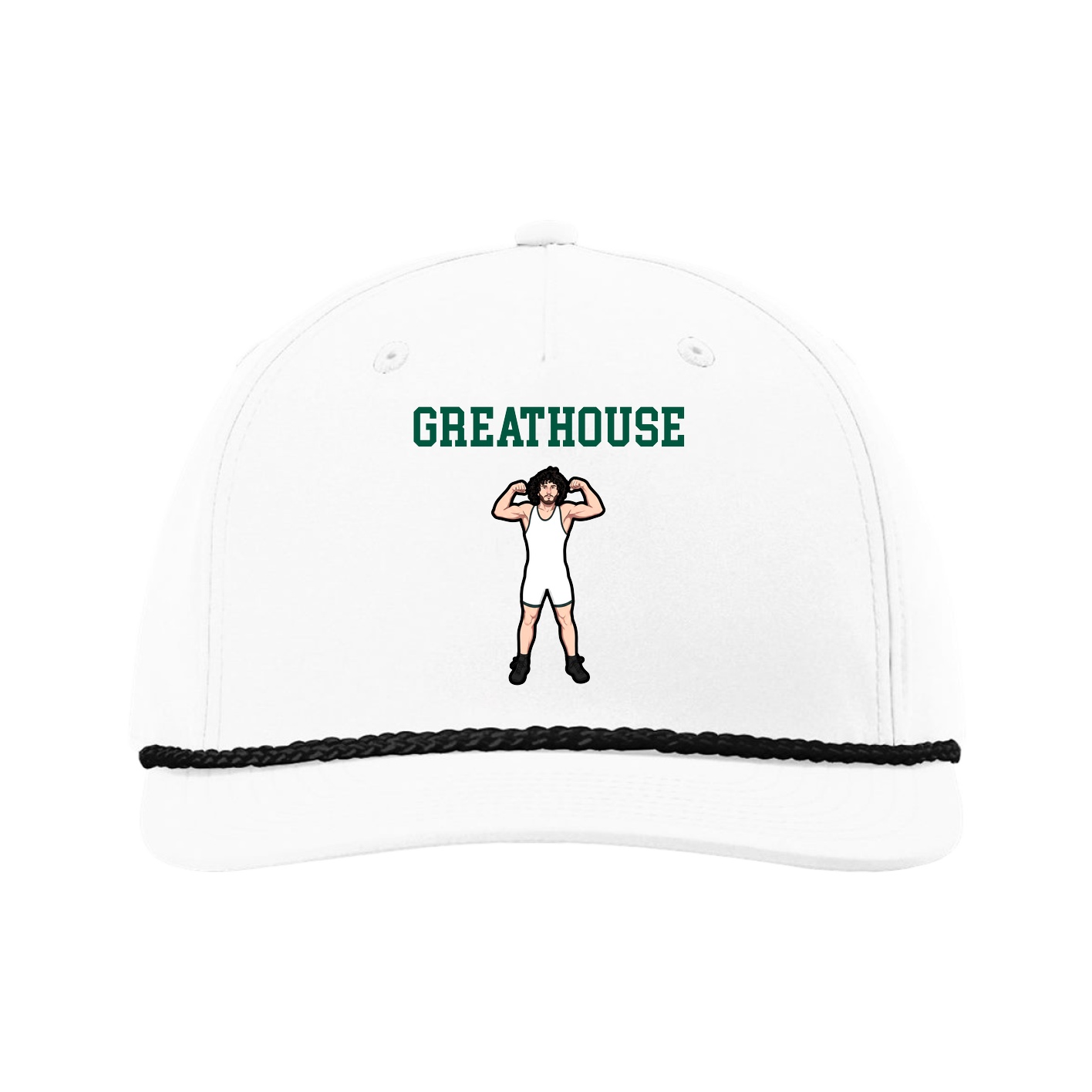 Five-Panel Classic Rope Cap — Shirsey in White