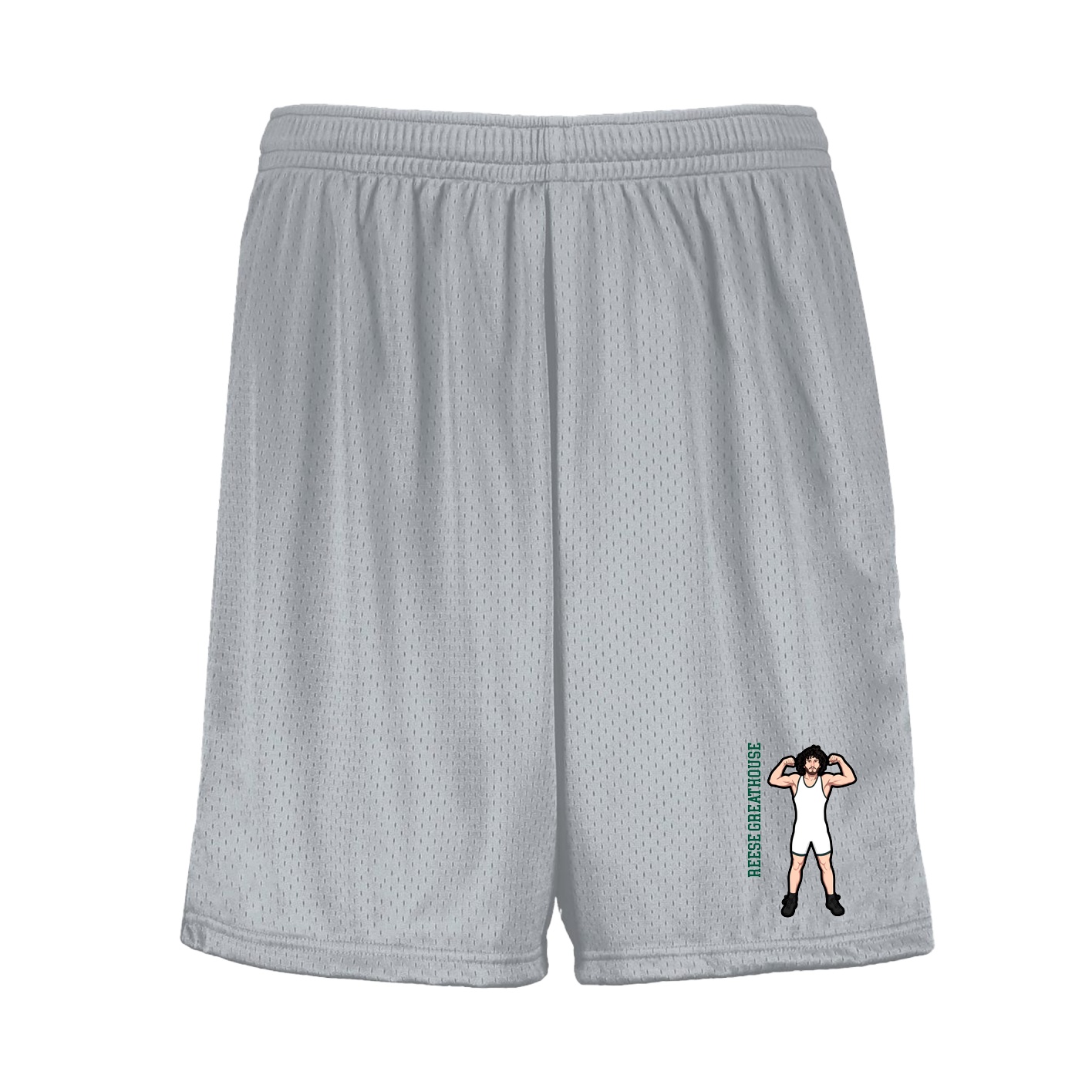 Shorts — Name Vertical in Silver