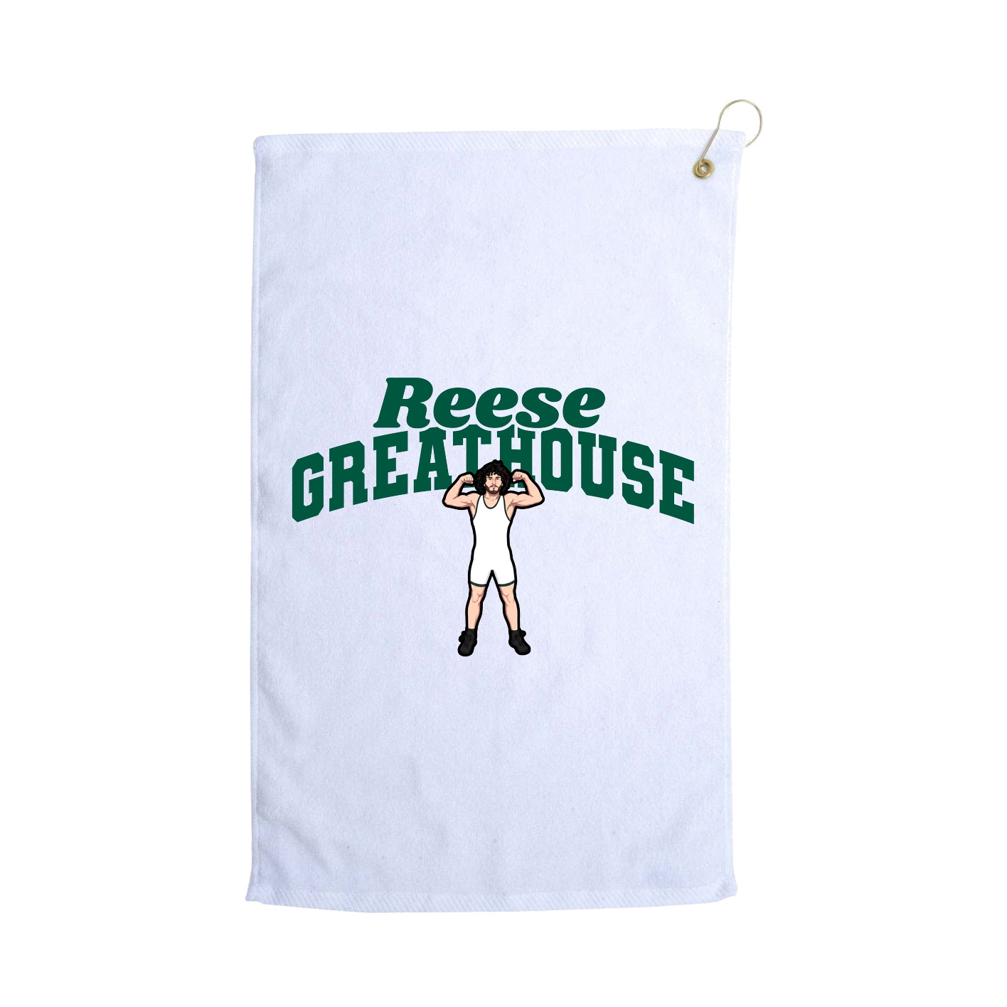 Golf Towel — Signature Arch in White