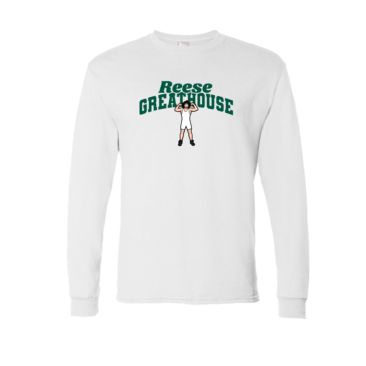 Long Sleeve Tee — Signature Arch in White