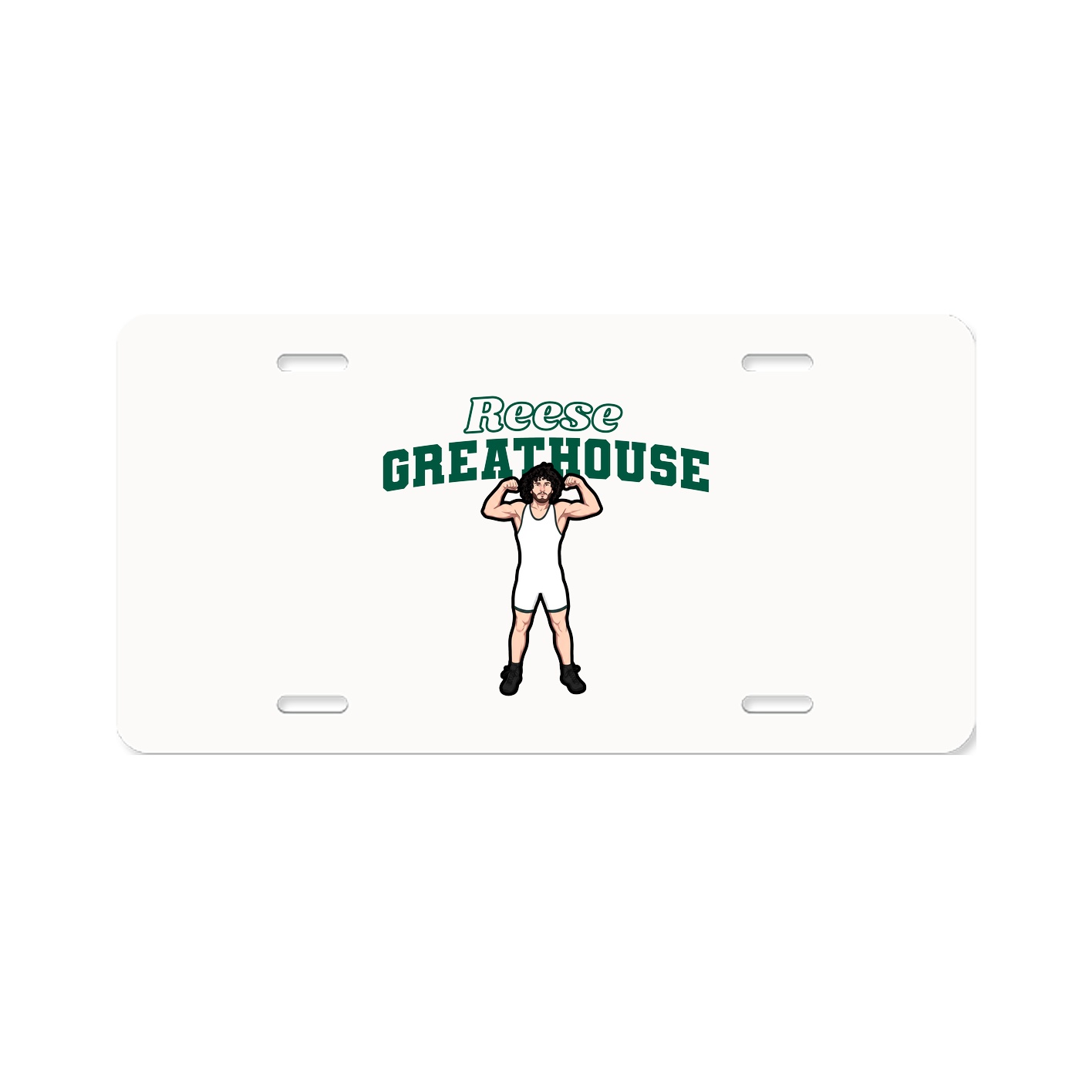 License Plate — Name Arch in Classic