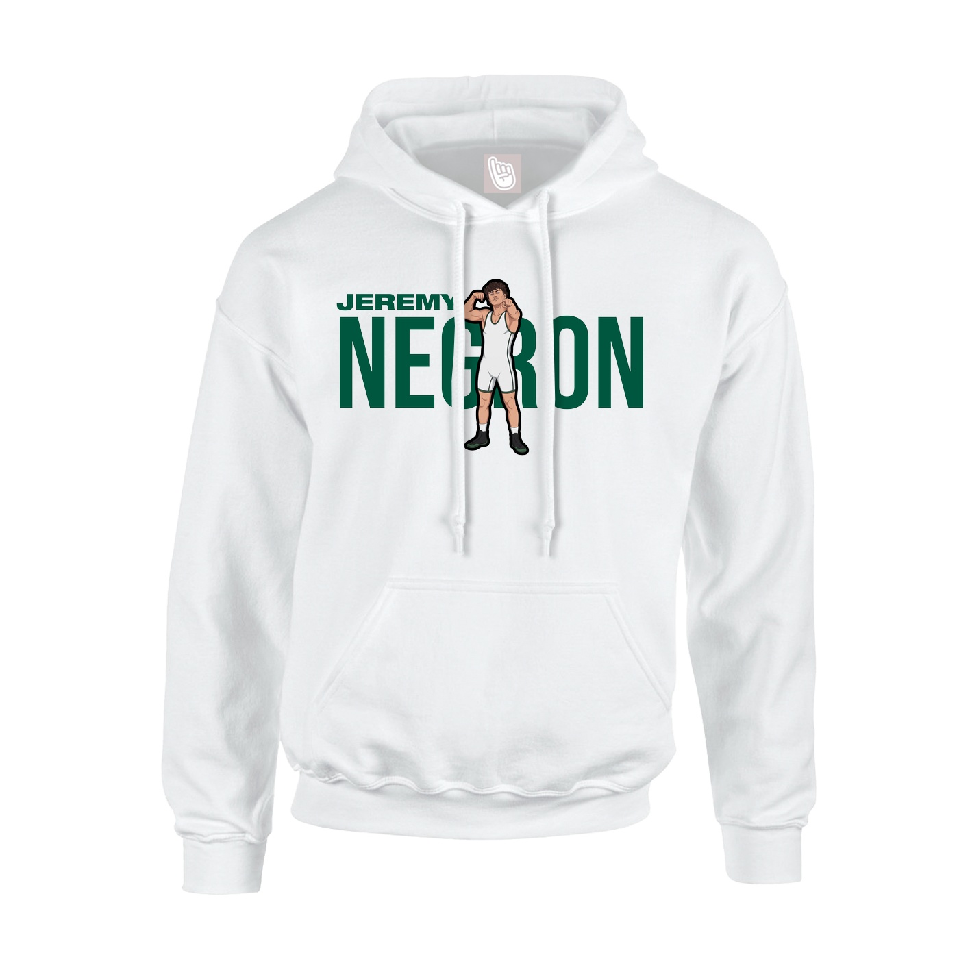 Youth Hoodie — Player Name in White