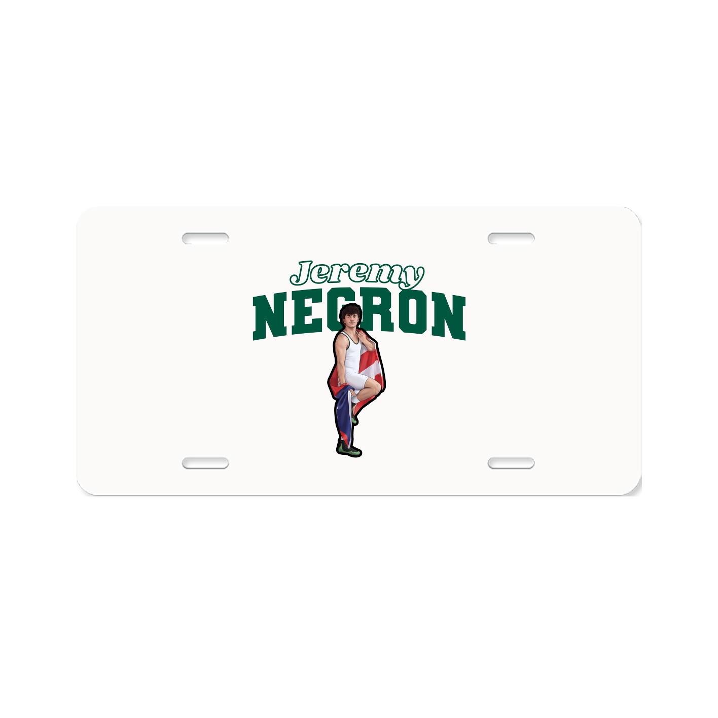 License Plate — Name Arch in Classic