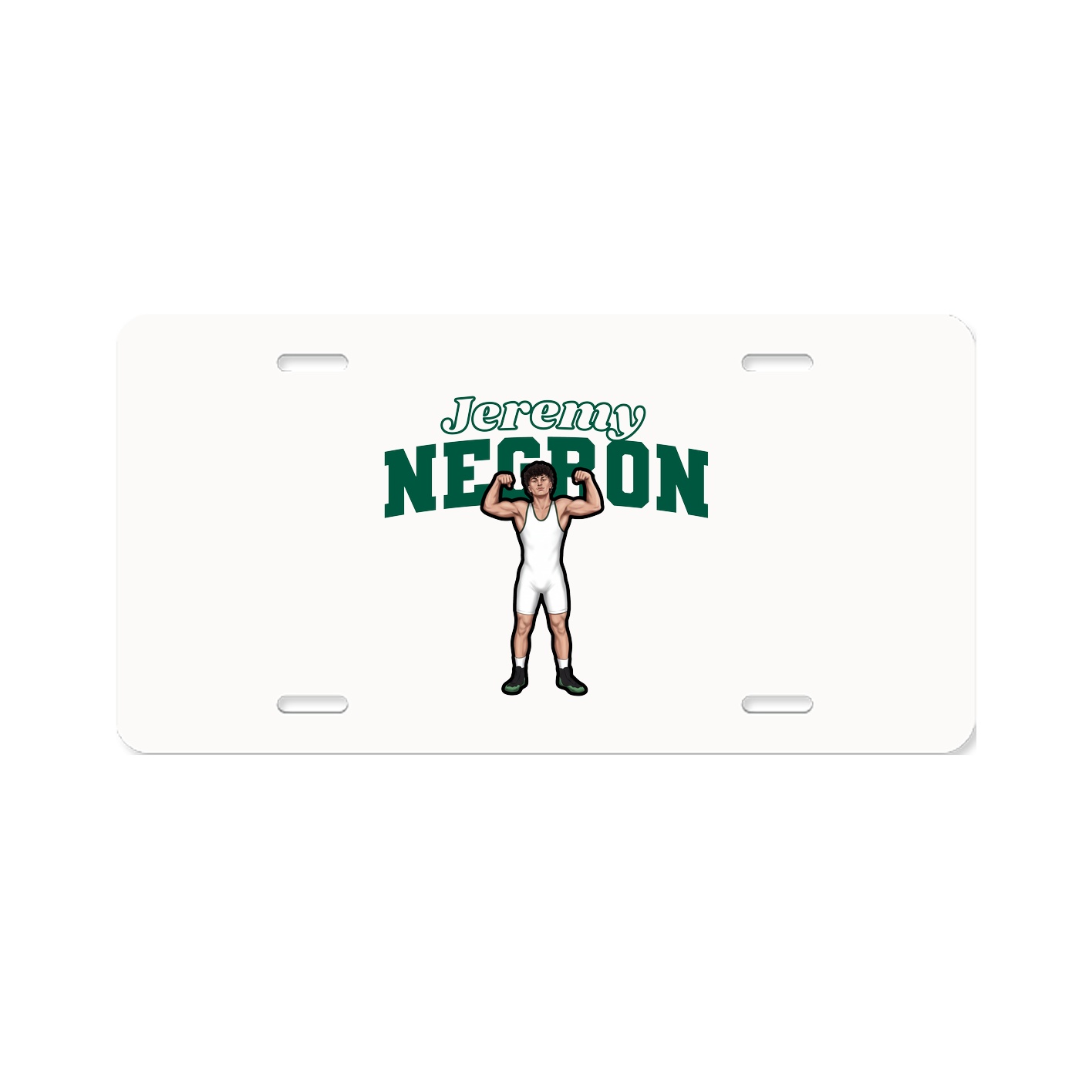 License Plate — Name Arch in Classic