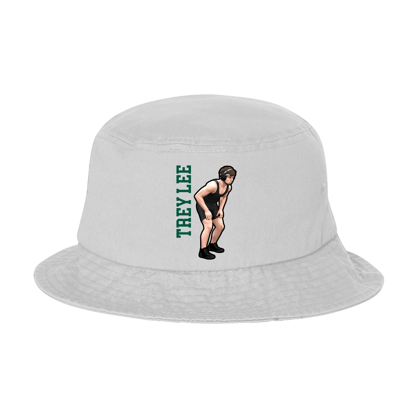 Bucket Cap — Name Vertical in White