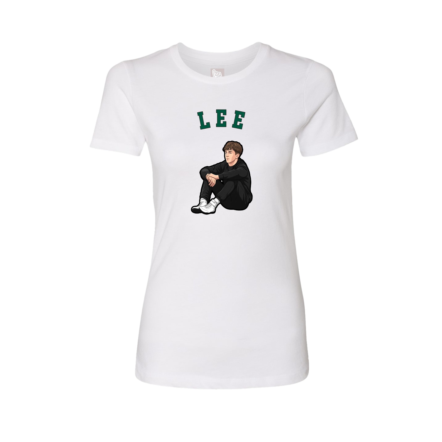 Fitted Women's Tee — Shirsey Arch in White
