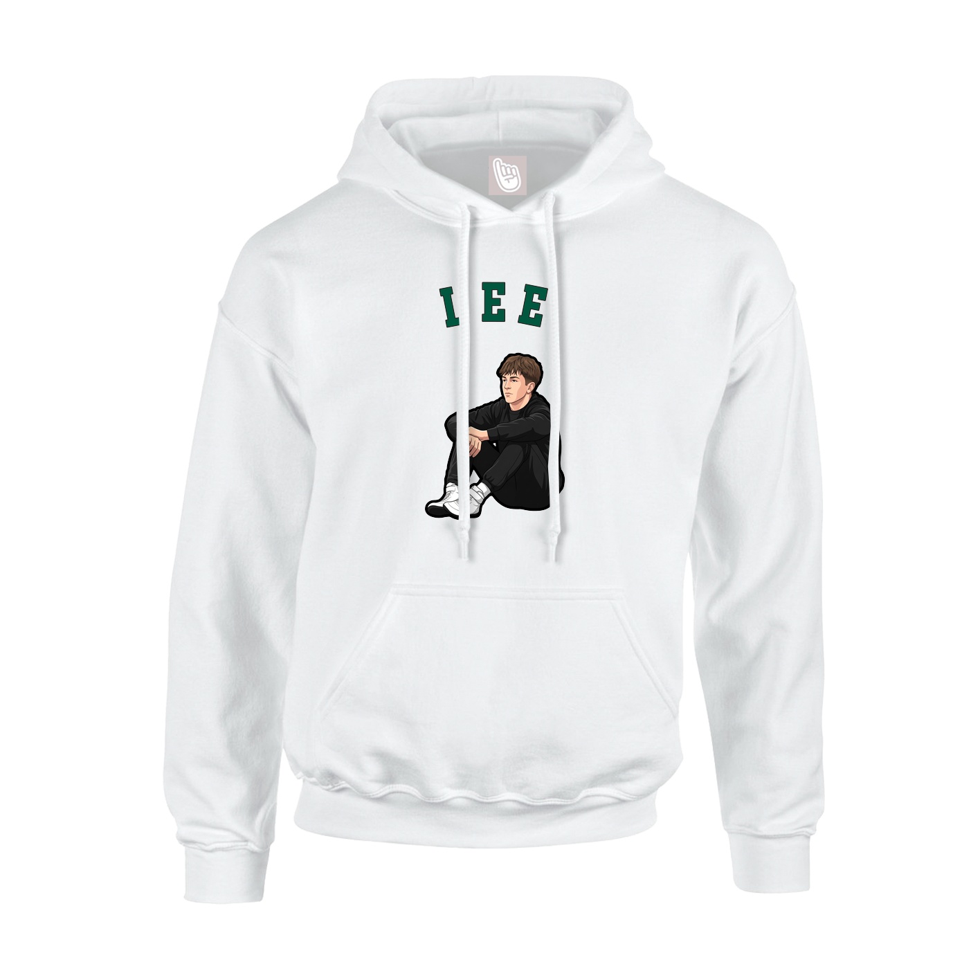 Youth Hoodie — Shirsey Arch in White