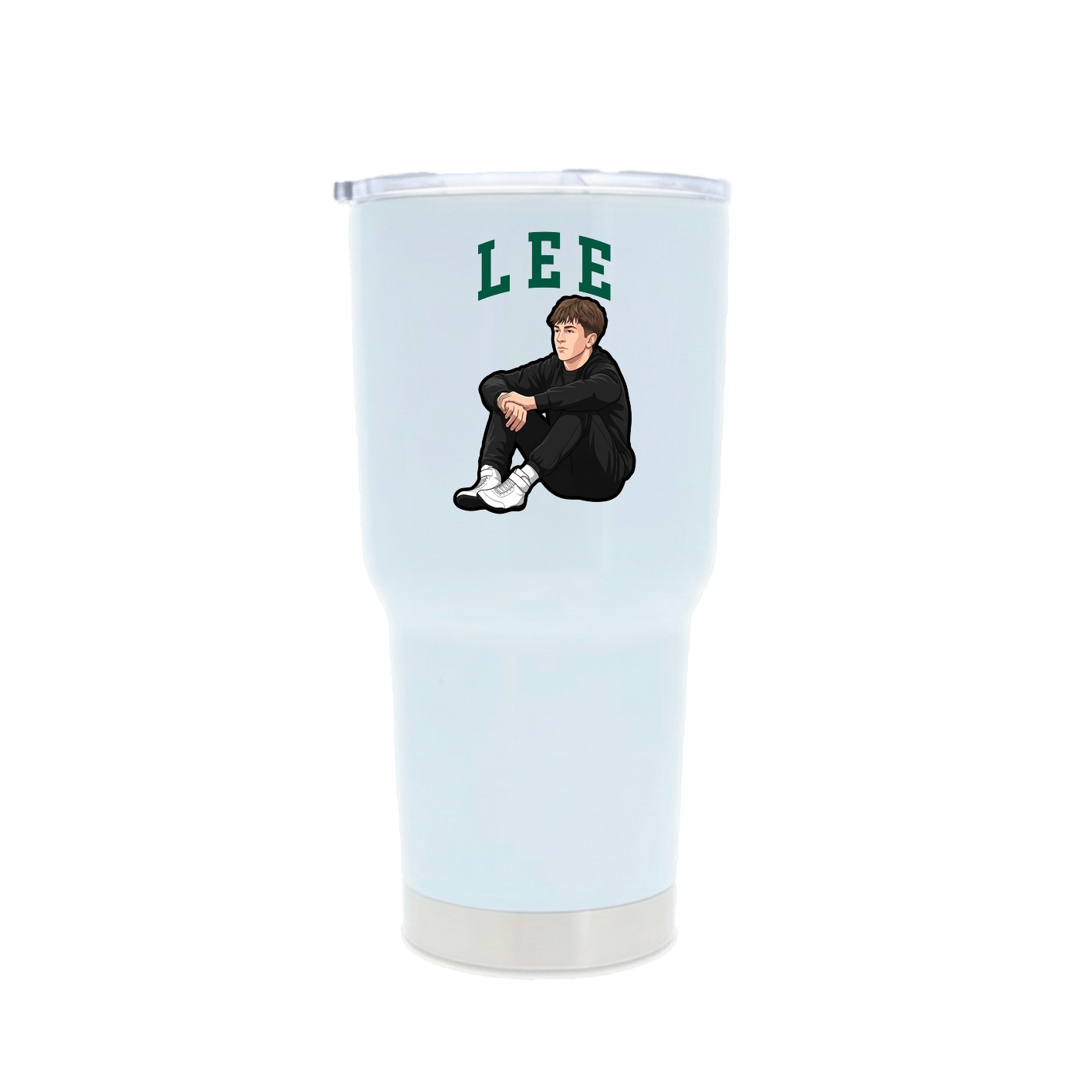 30oz Stainless Steel Tumbler — Shirsey in White
