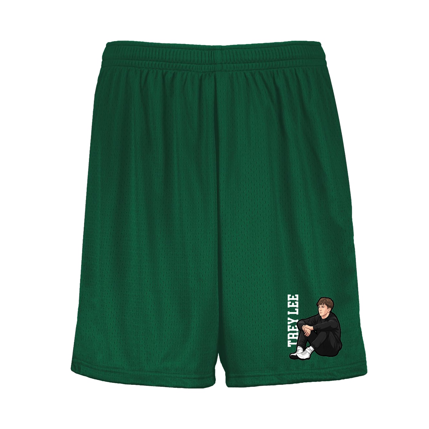 Shorts — Name Vertical in Green