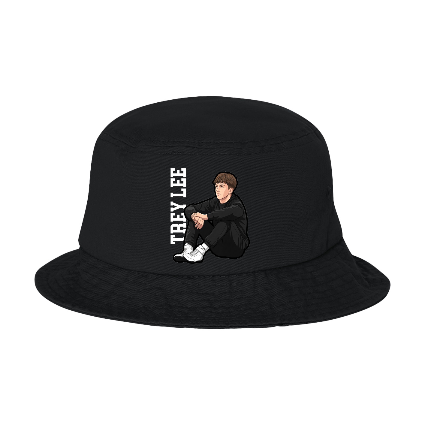 Bucket Cap — Name Vertical in Black