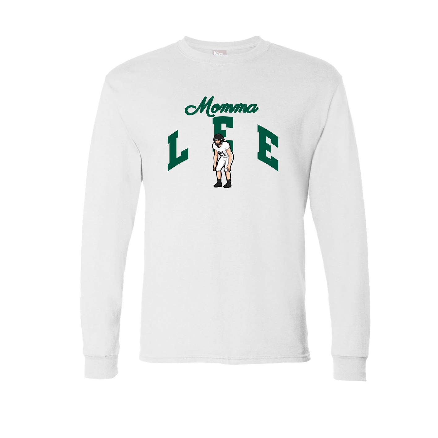 Long Sleeve Tee — Mothers Day Arch in White
