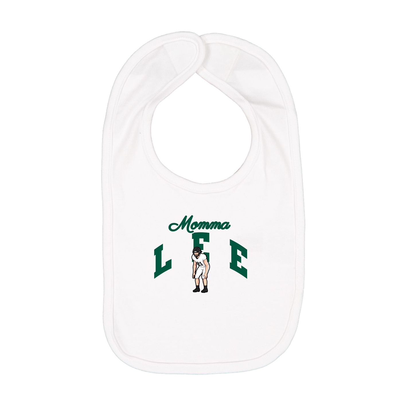 Infant Bib — Mothers Day Arch in White