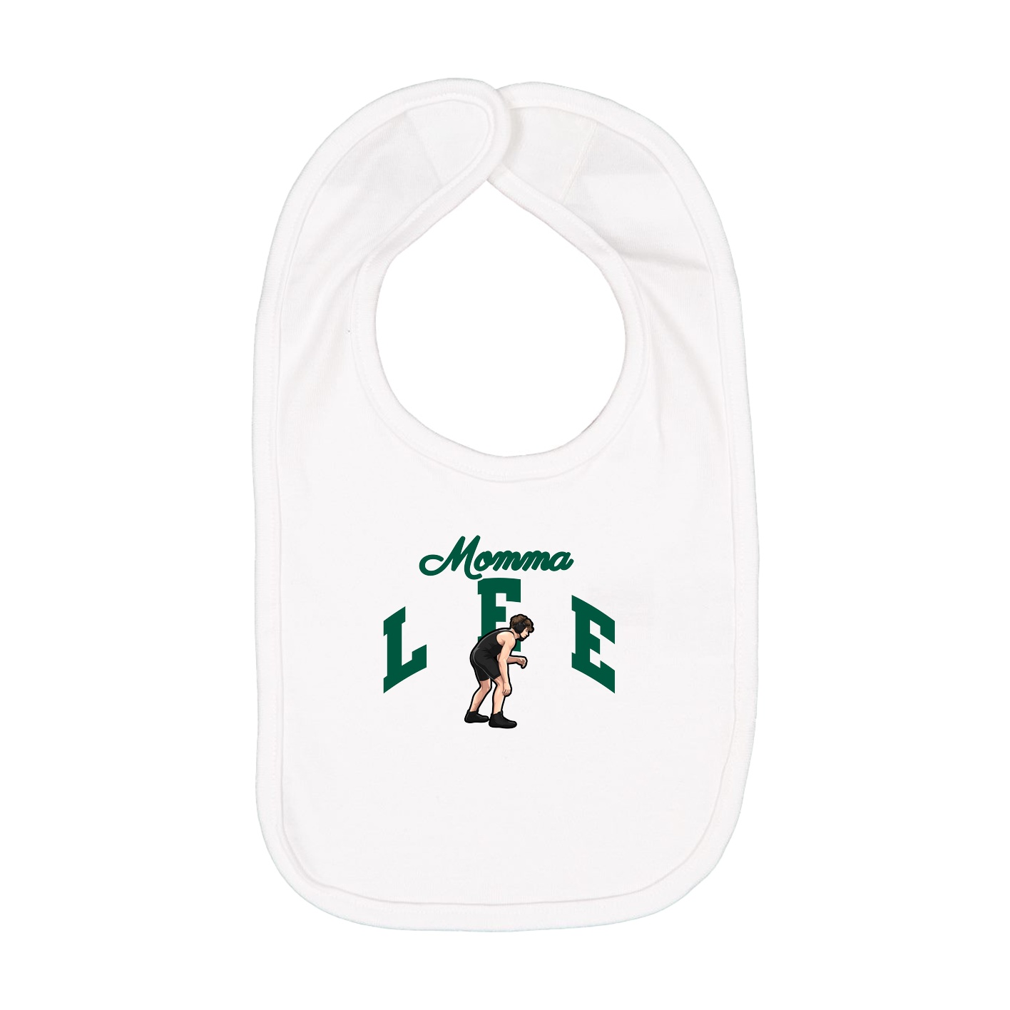 Infant Bib — Mothers Day Arch in White