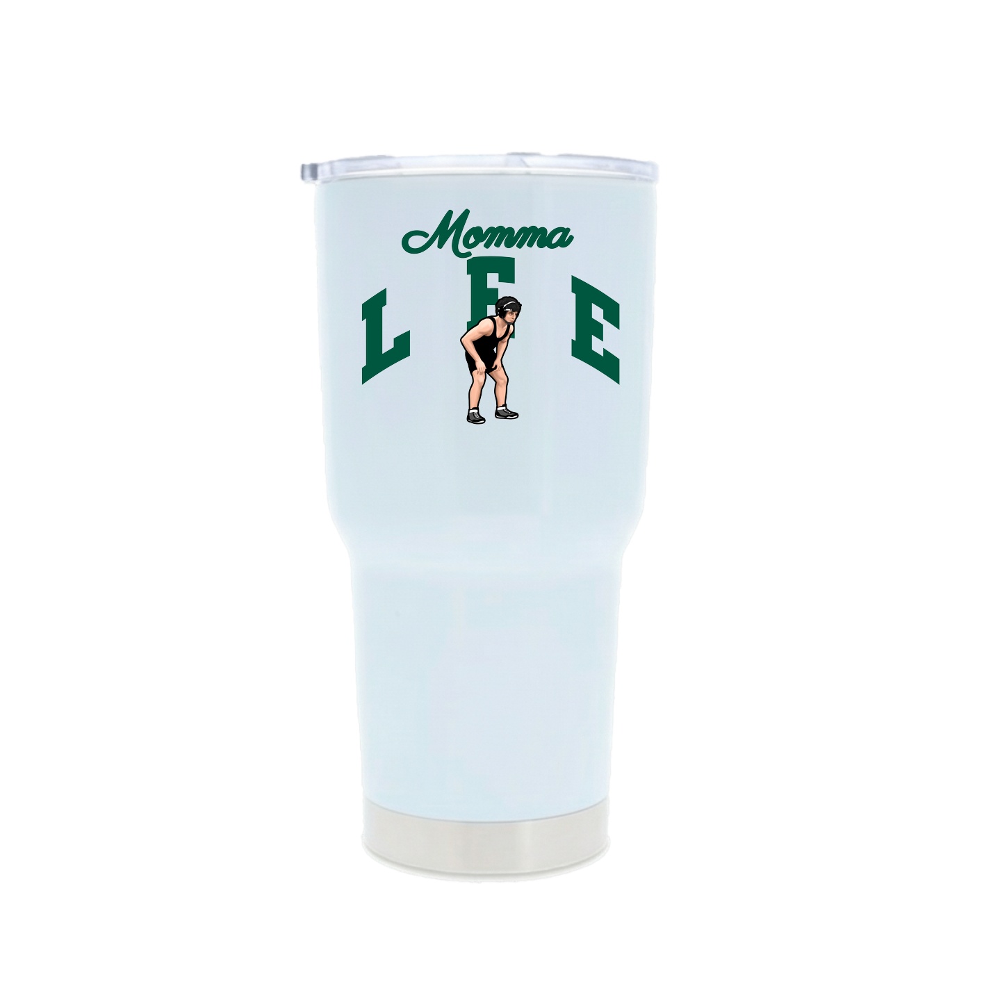 30oz Stainless Steel Tumbler — Mothers Day Arch in White