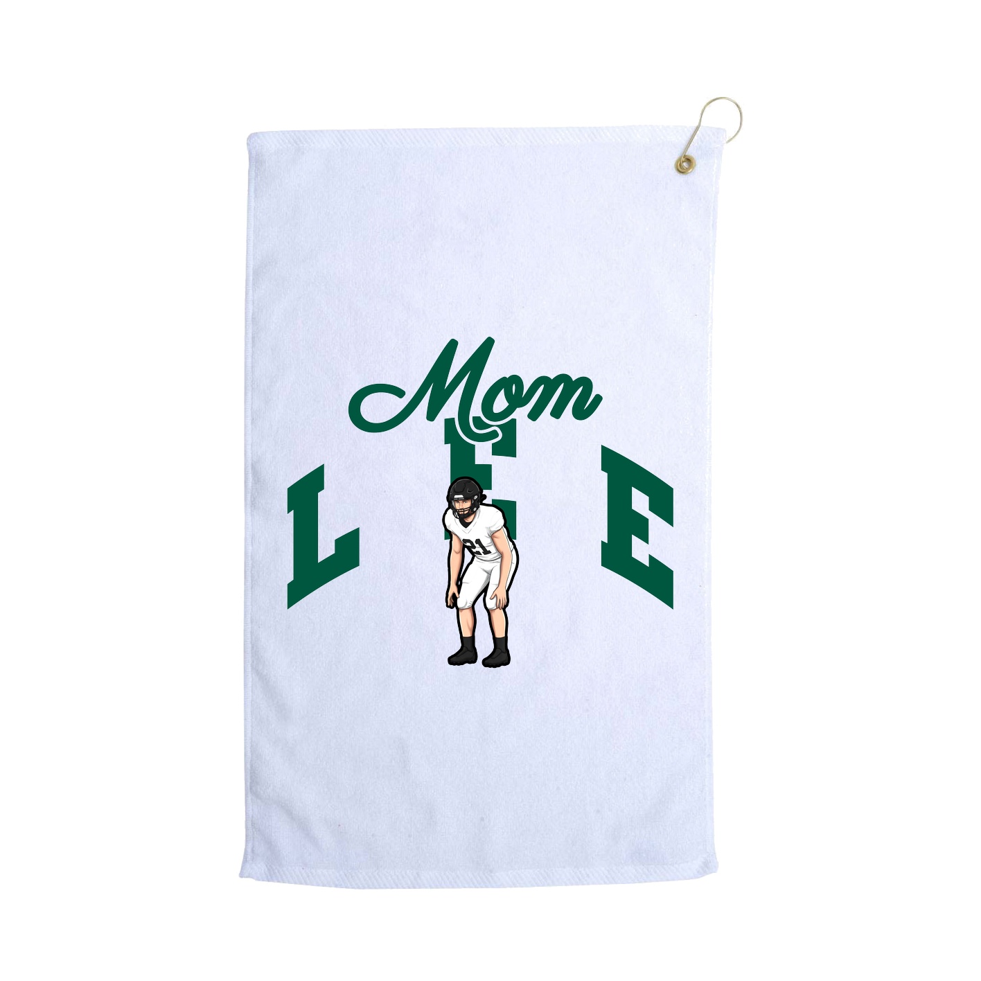 Golf Towel — Mothers Day Arch in White