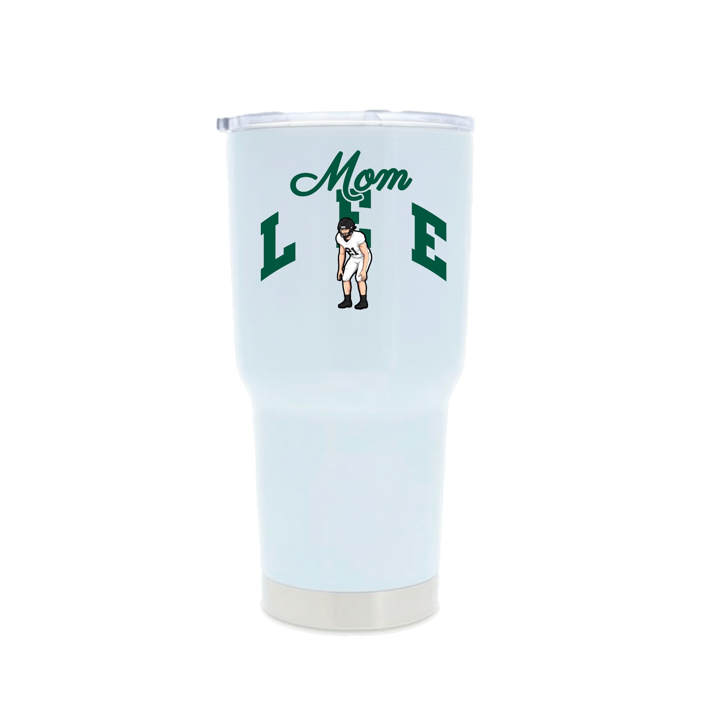 30oz Stainless Steel Tumbler — Mothers Day Arch in White