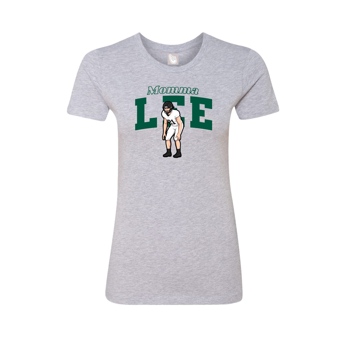 Womens Tee — Mothers Day Block in Grey