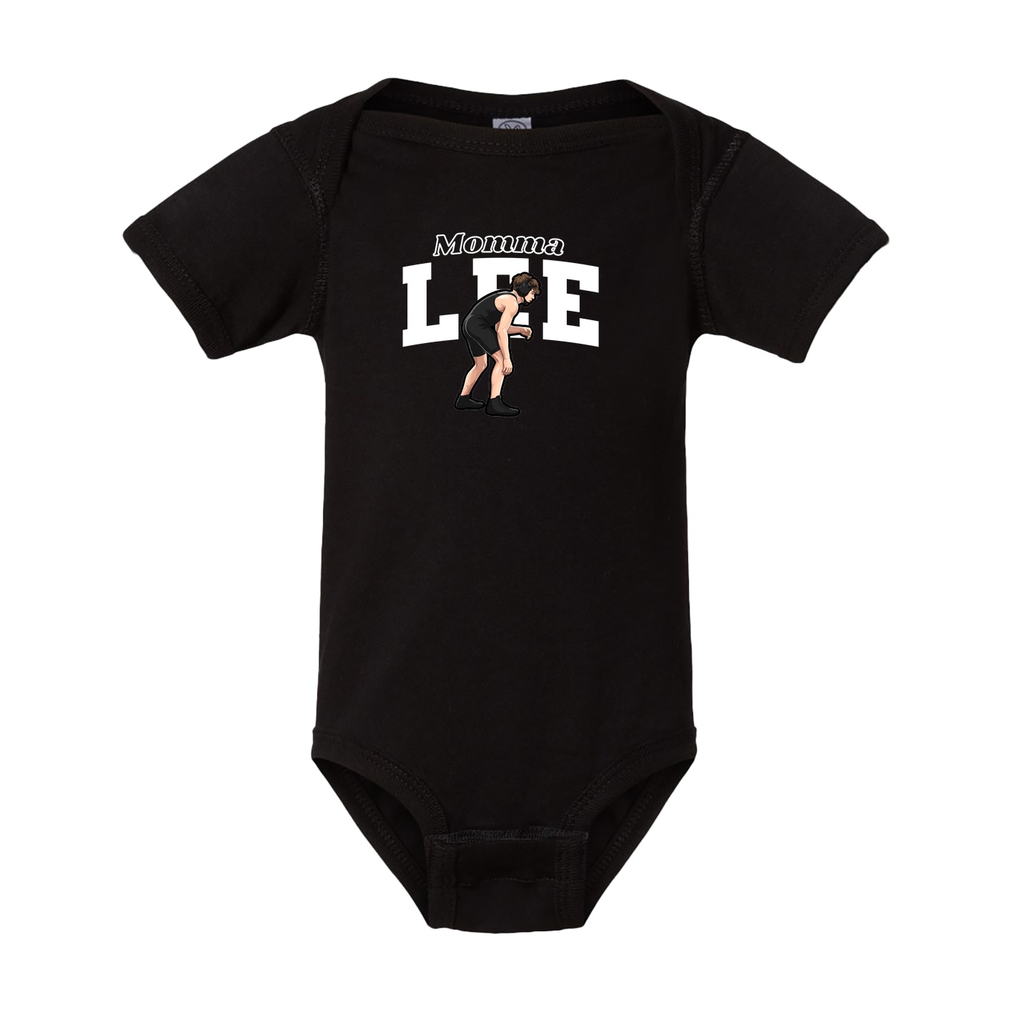 Baby Onesie — Mothers Day Block in Black