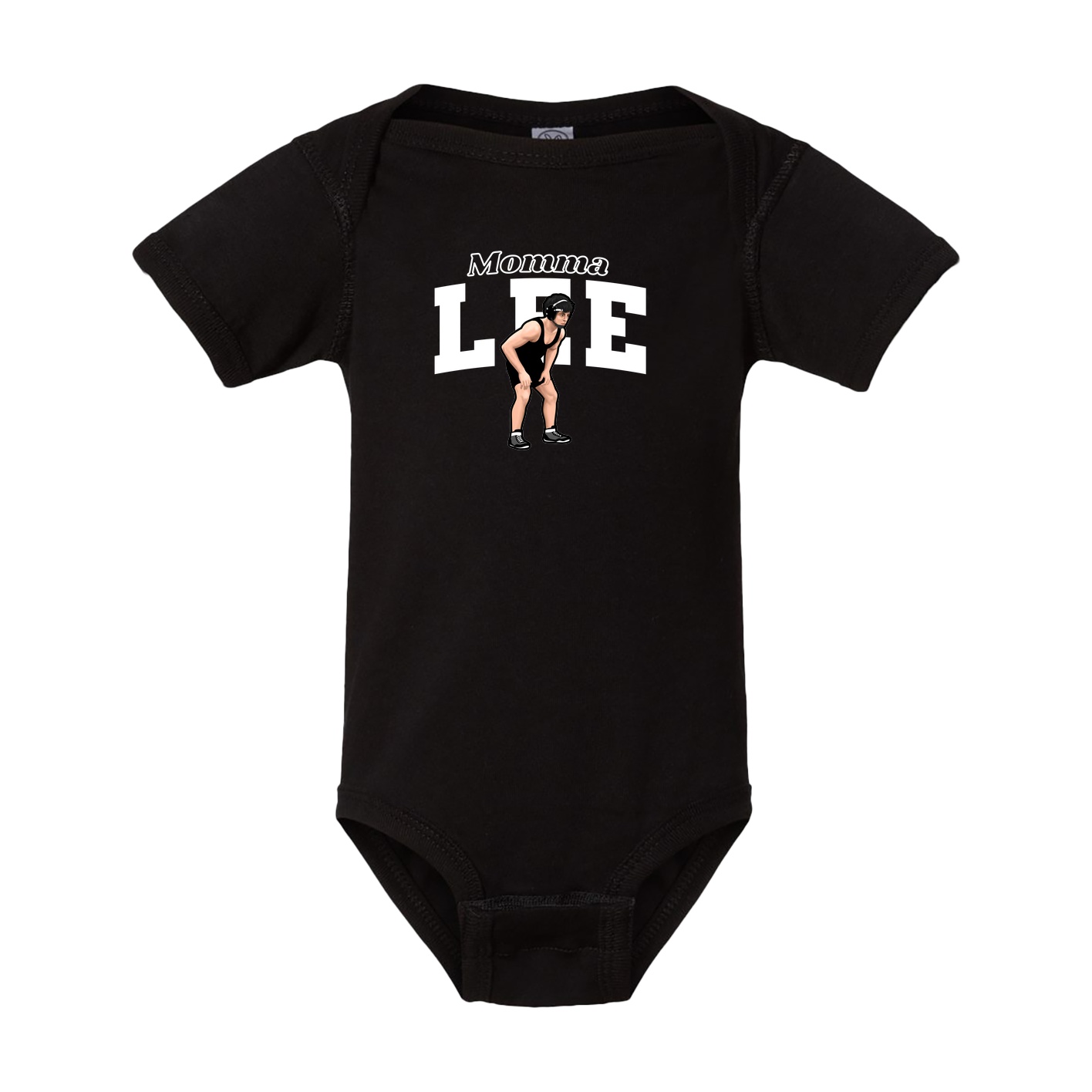 Baby Onesie — Mothers Day Block in Black