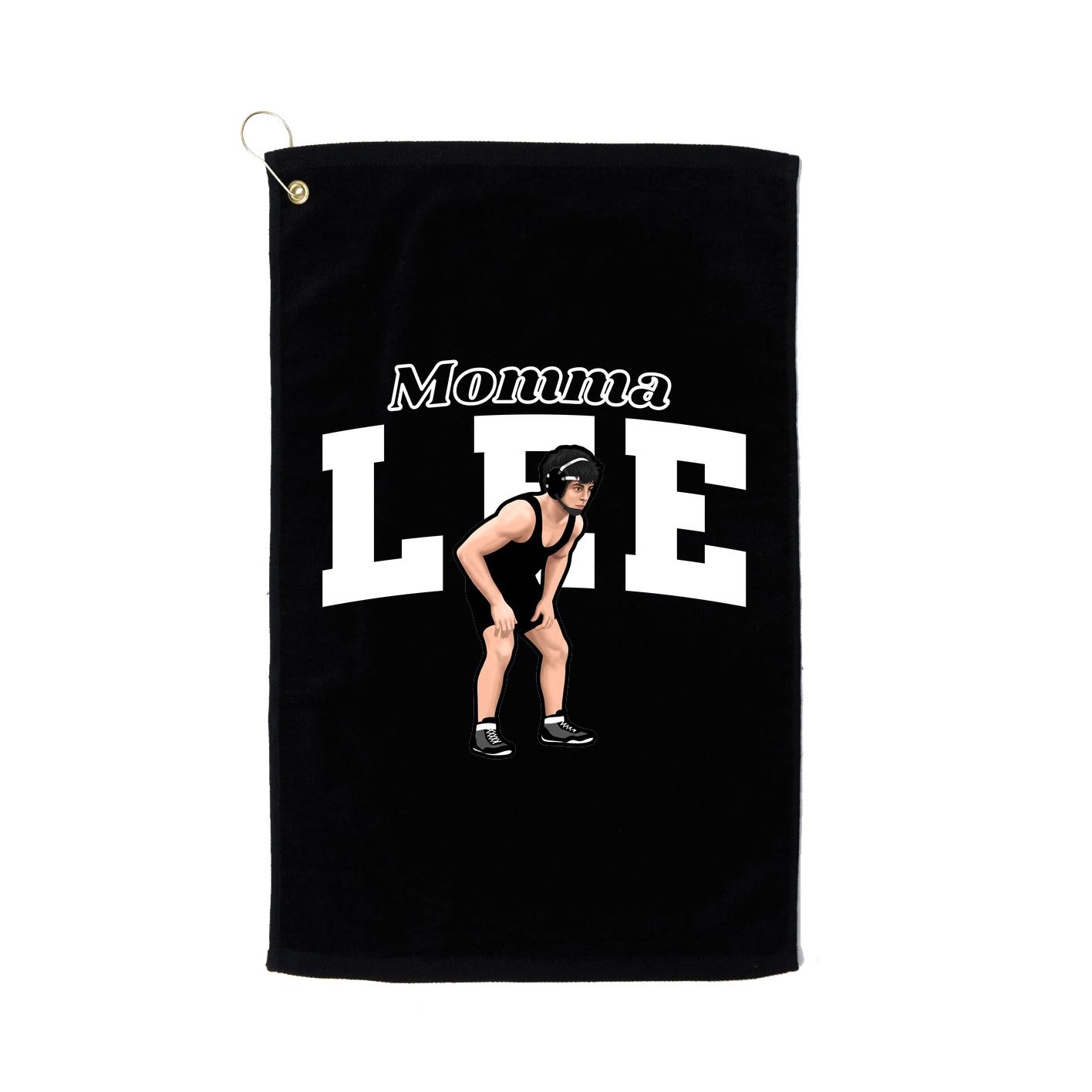 Golf Towel — Mothers Day Block in Black