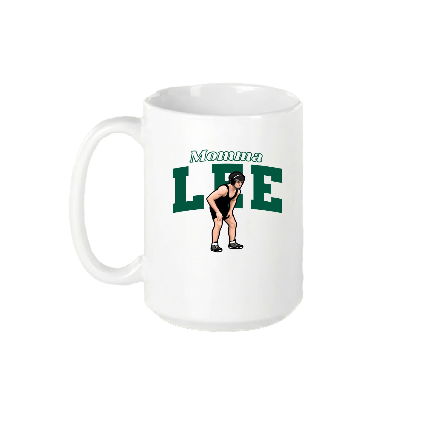 15oz Coffee Mug — Mothers Day Block in White