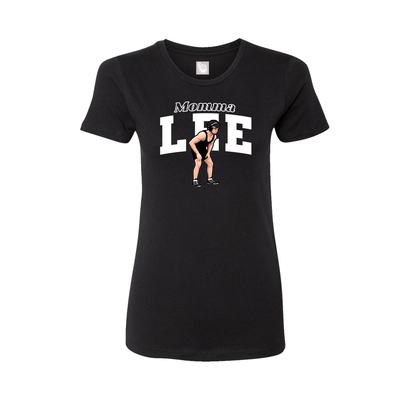 Womens Tee — Mothers Day Block in Black
