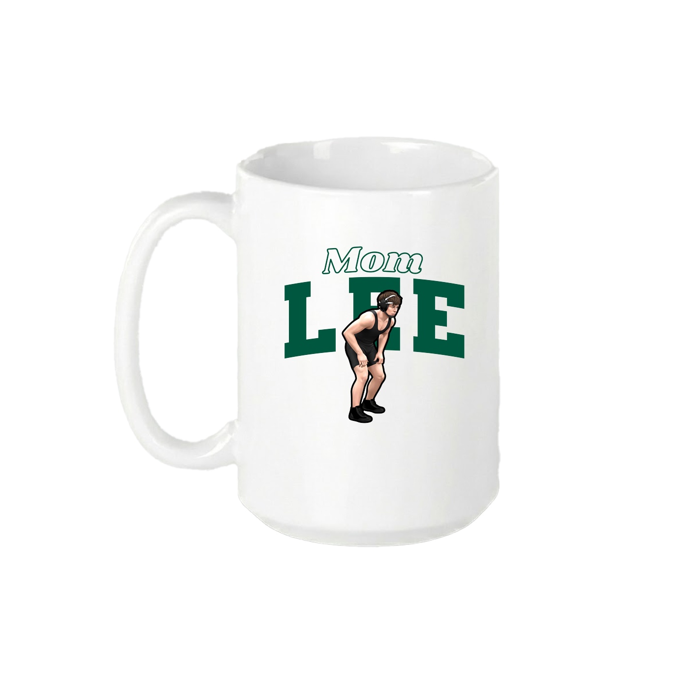 15oz Coffee Mug — Mothers Day Block in White