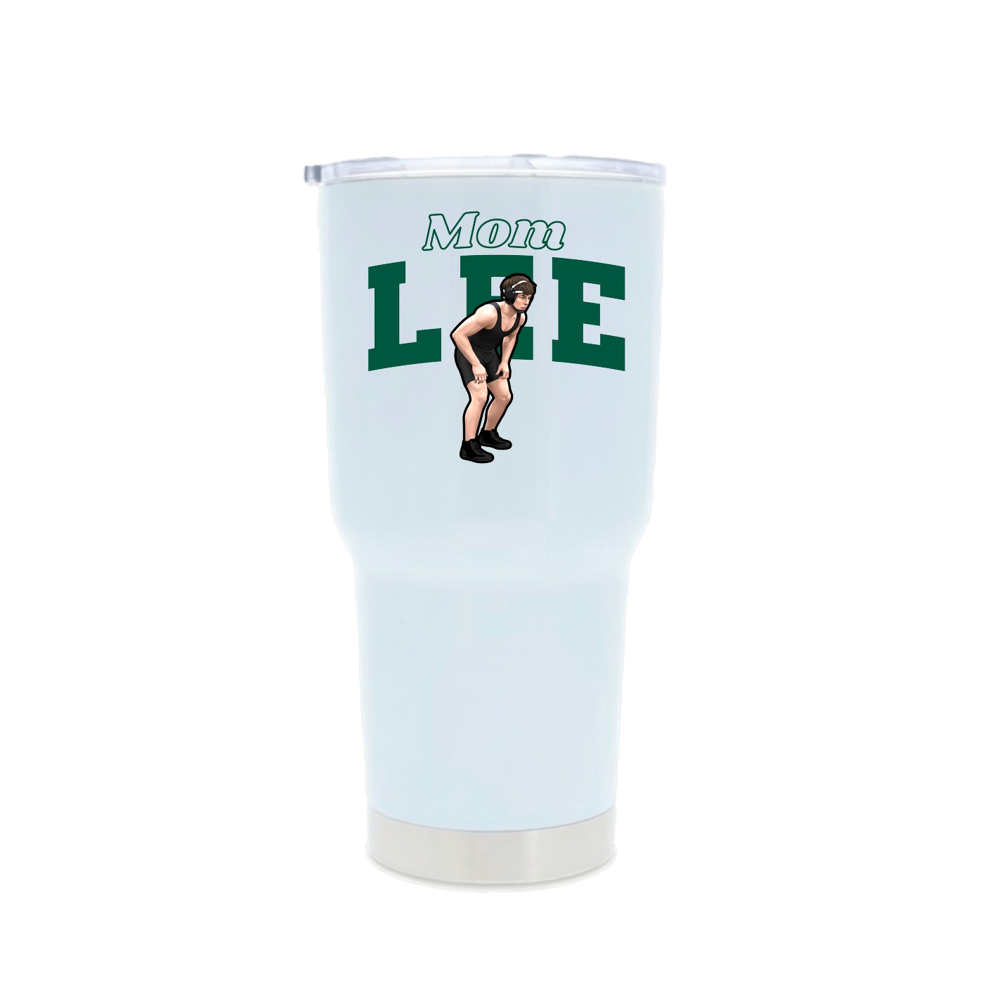 30oz Stainless Steel Tumbler — Mothers Day Block in White