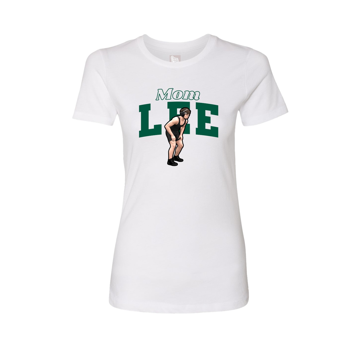 Womens Tee — Mothers Day Block in White