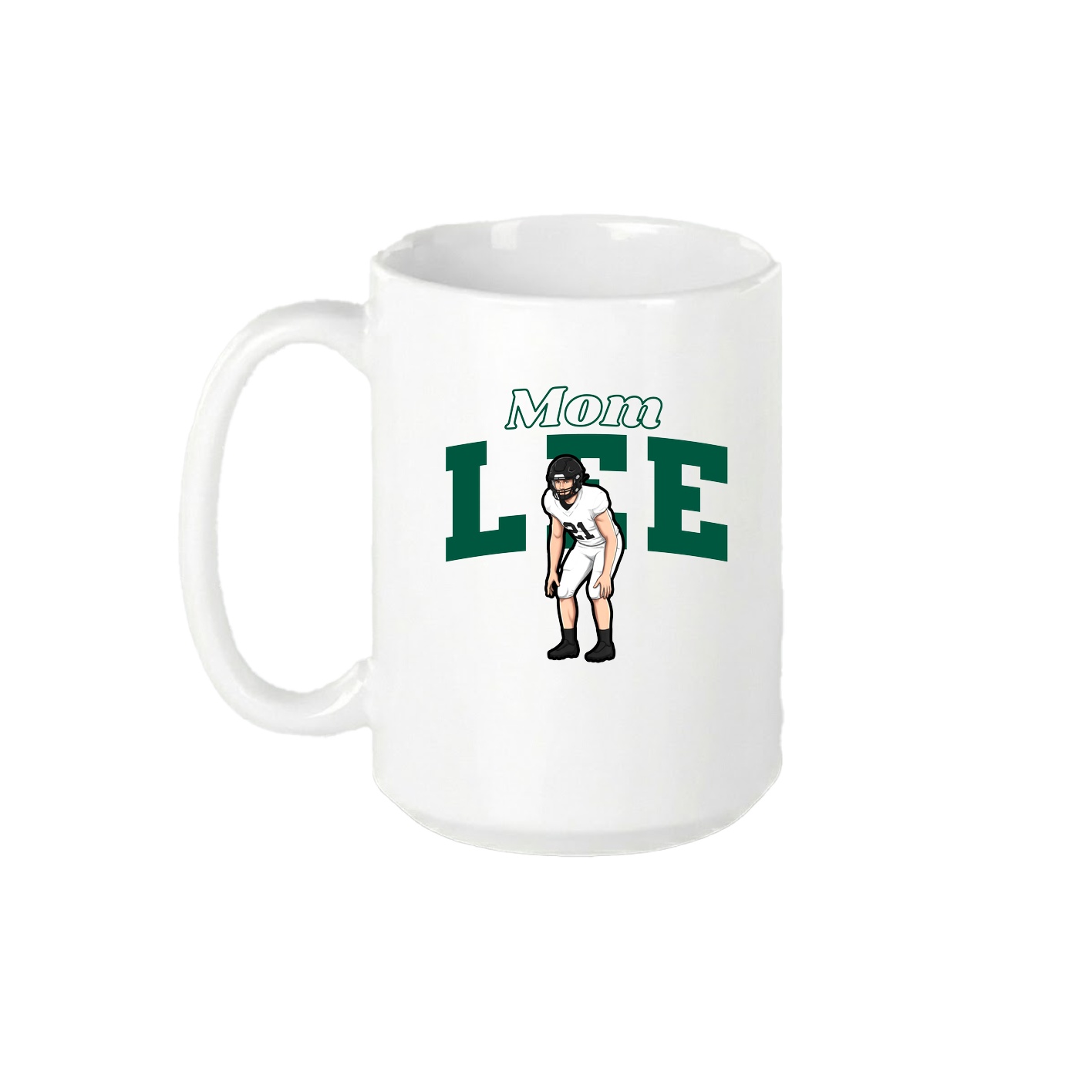 15oz Coffee Mug — Mothers Day Block in White