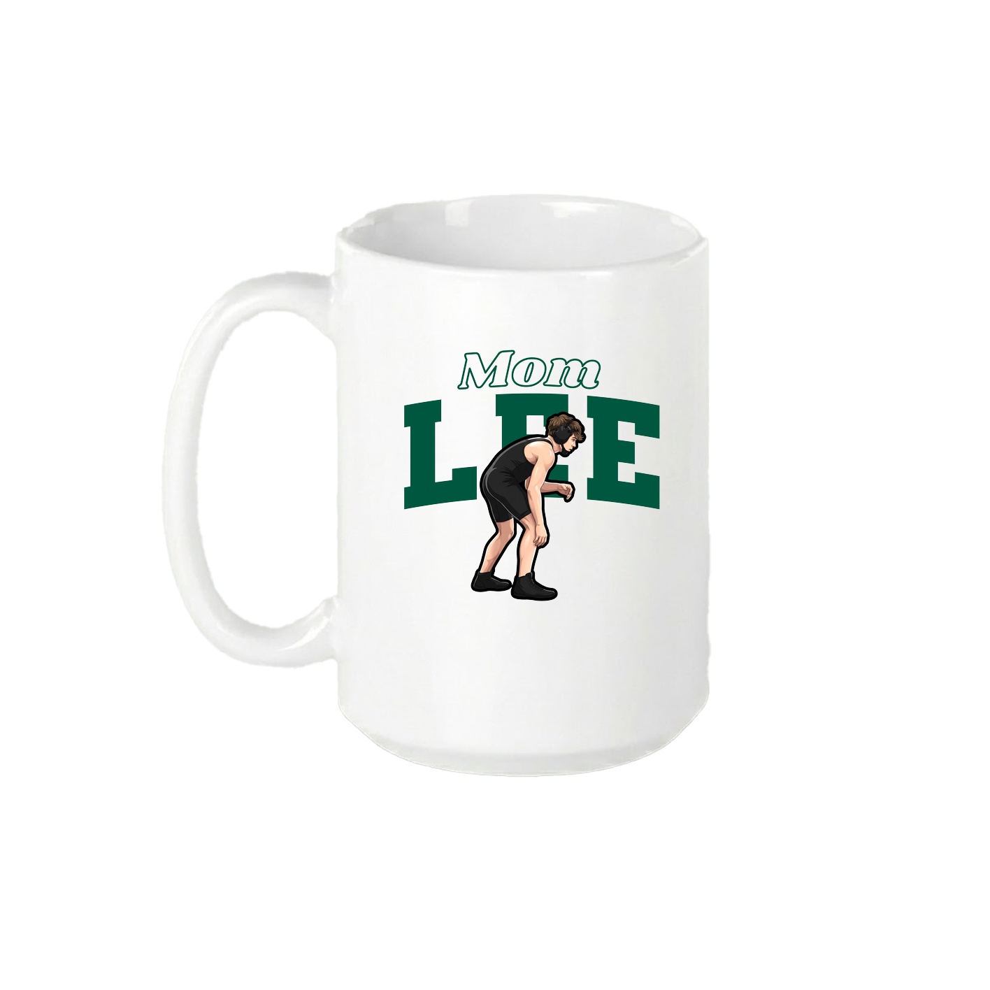 15oz Coffee Mug — Mothers Day Block in White