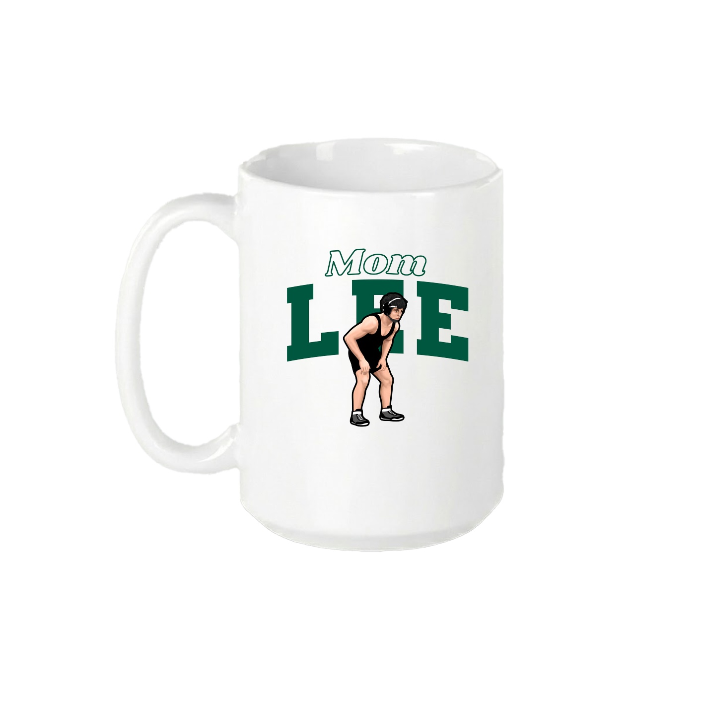 15oz Coffee Mug — Mothers Day Block in White