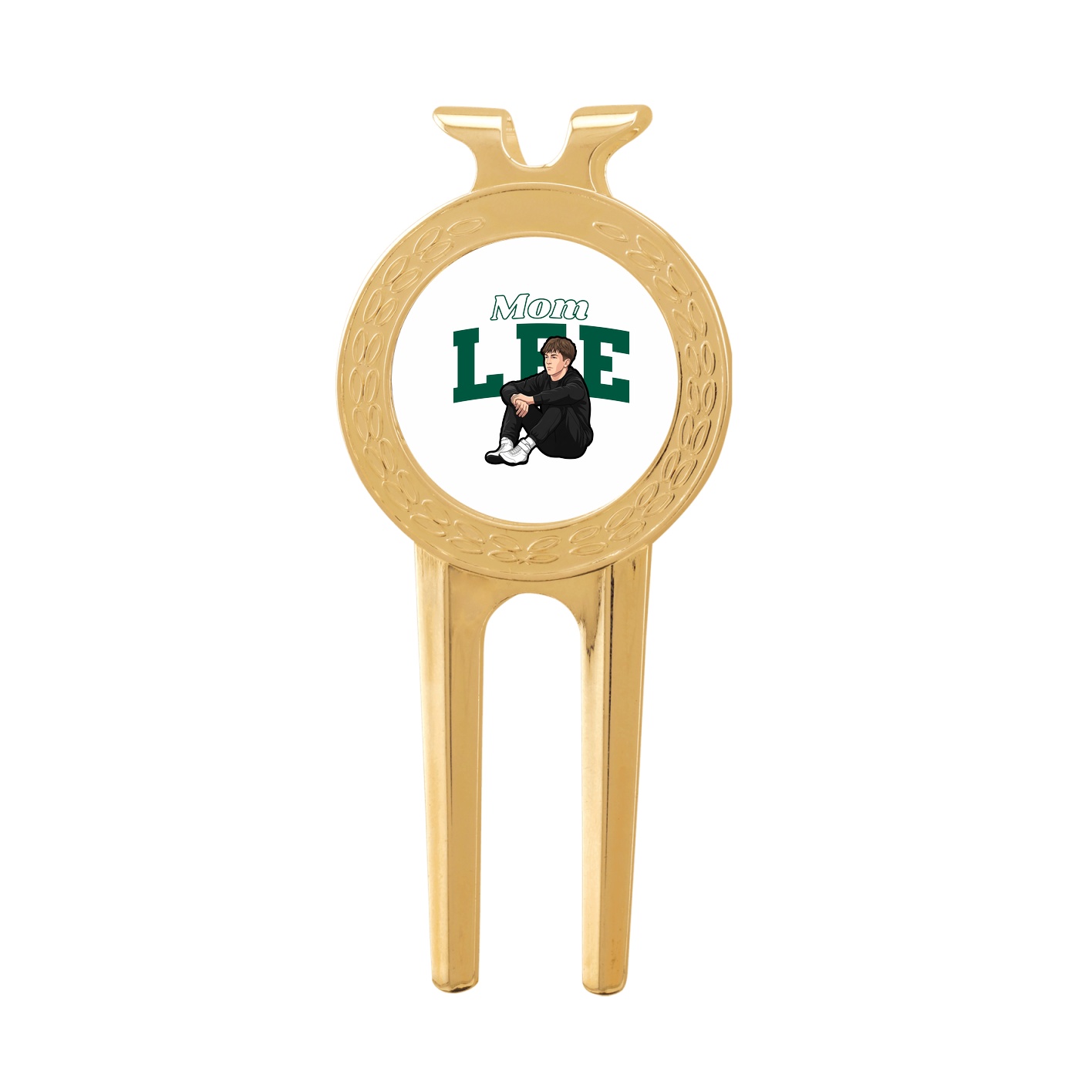 Divot Tool with Ball Marker — Mothers Day Block in Classic
