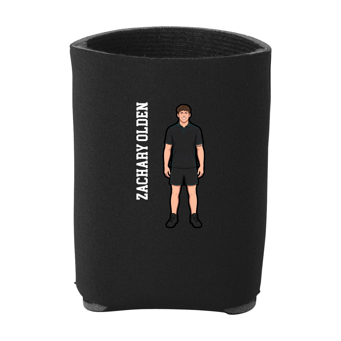 Can Holder — Name Vertical in Black